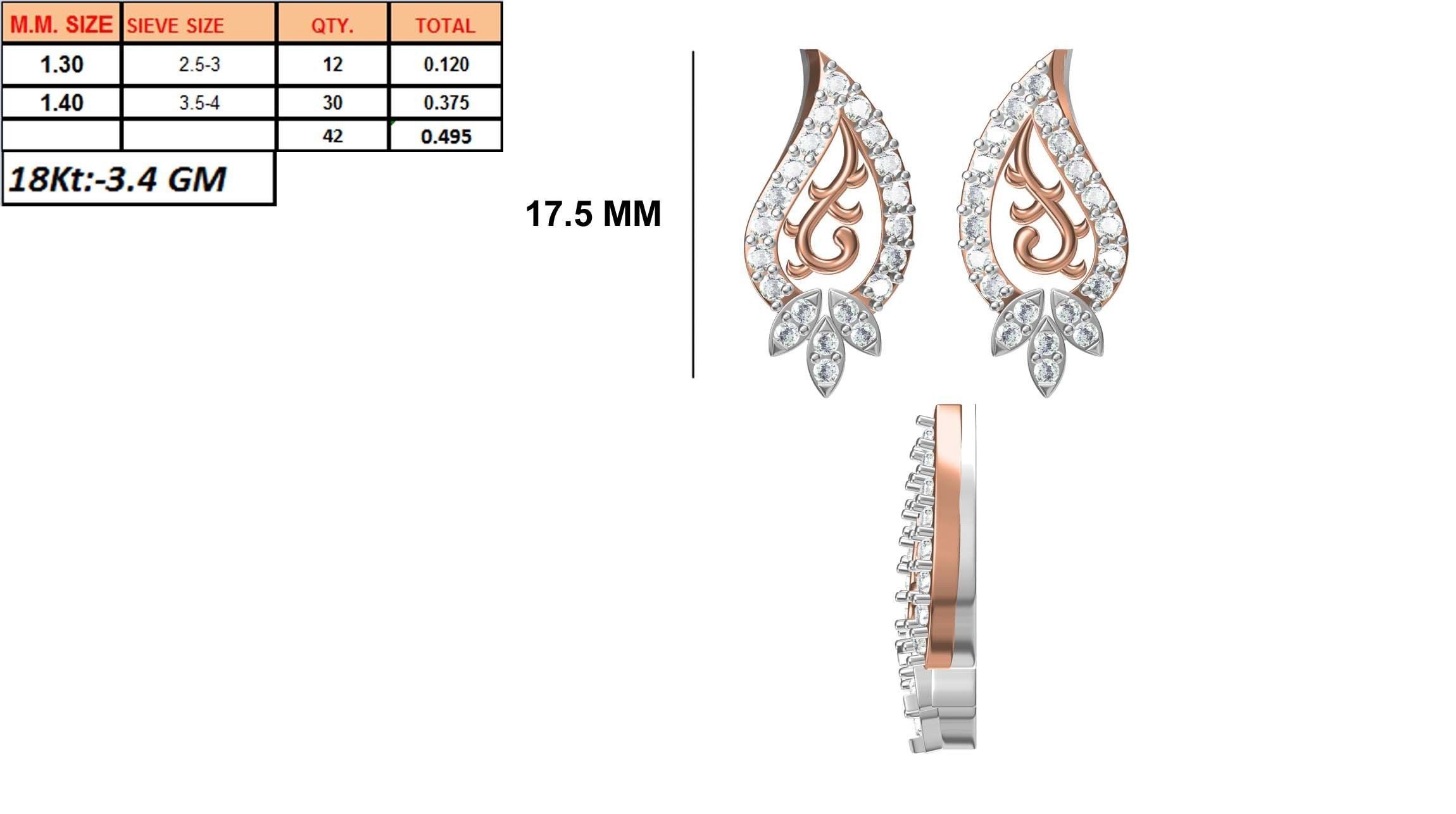 236 Women earrings jcd-Jewelcad detail bulk collection 3D print model_56