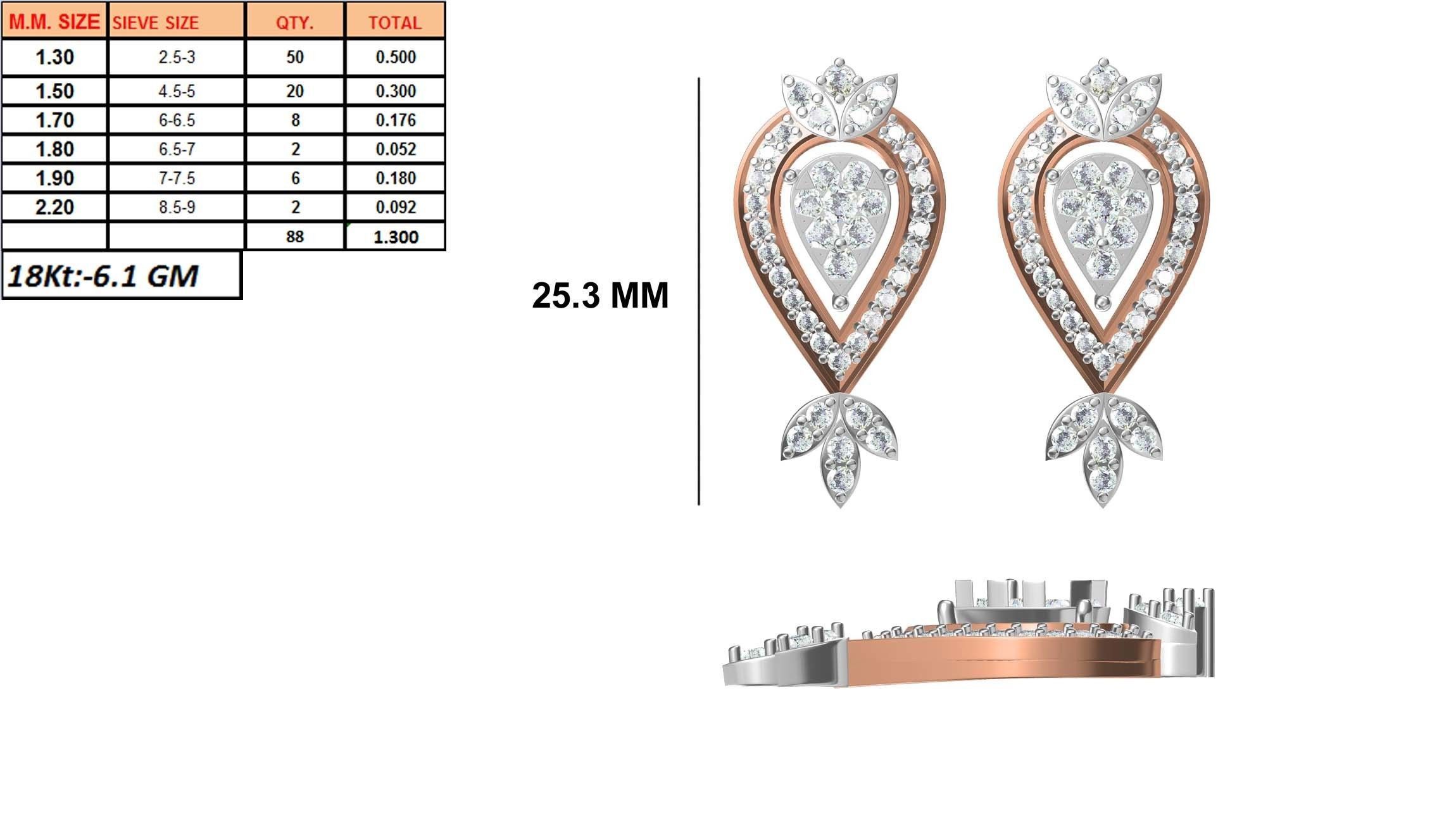 236 Women earrings jcd-Jewelcad detail bulk collection 3D print model_61