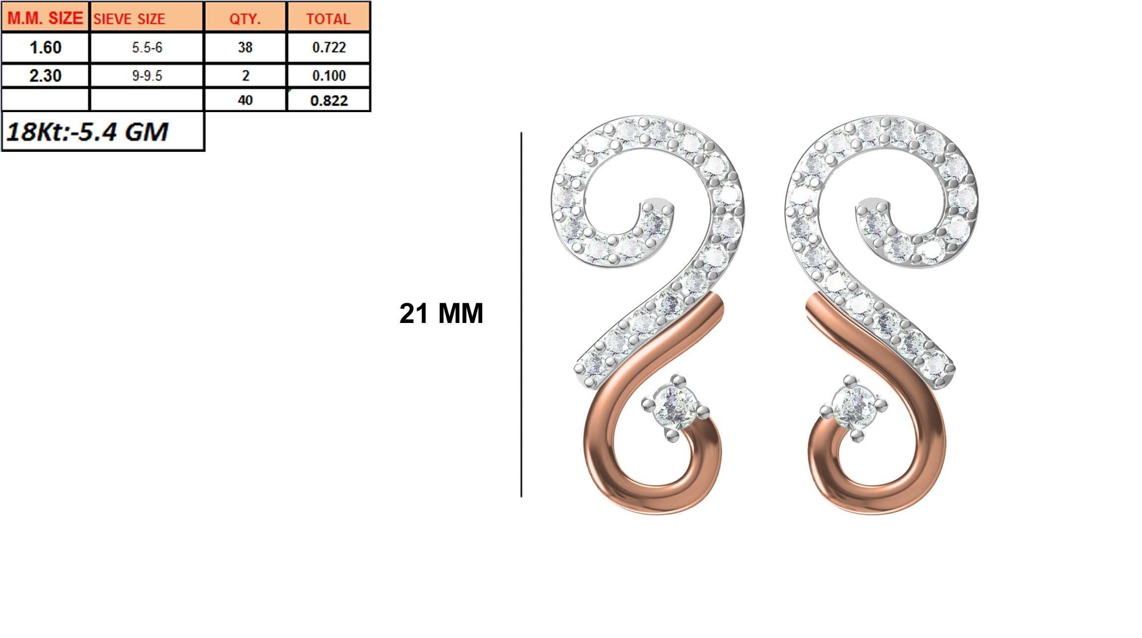 236 Women earrings jcd-Jewelcad detail bulk collection 3D print model_141