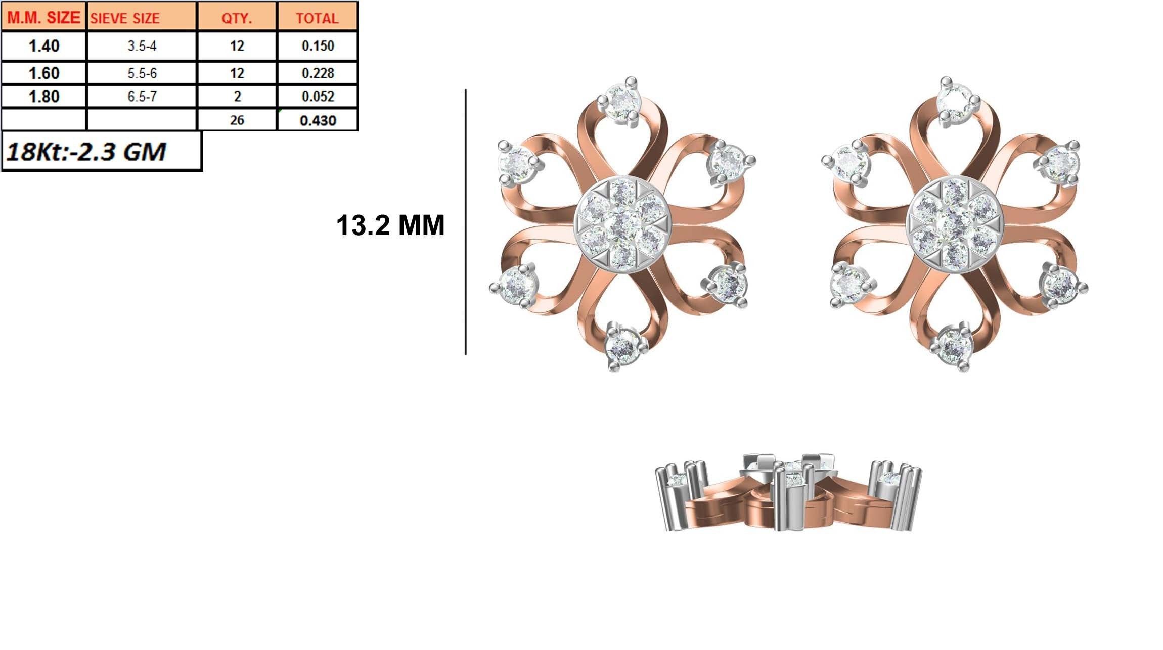 236 Women earrings jcd-Jewelcad detail bulk collection 3D print model_78