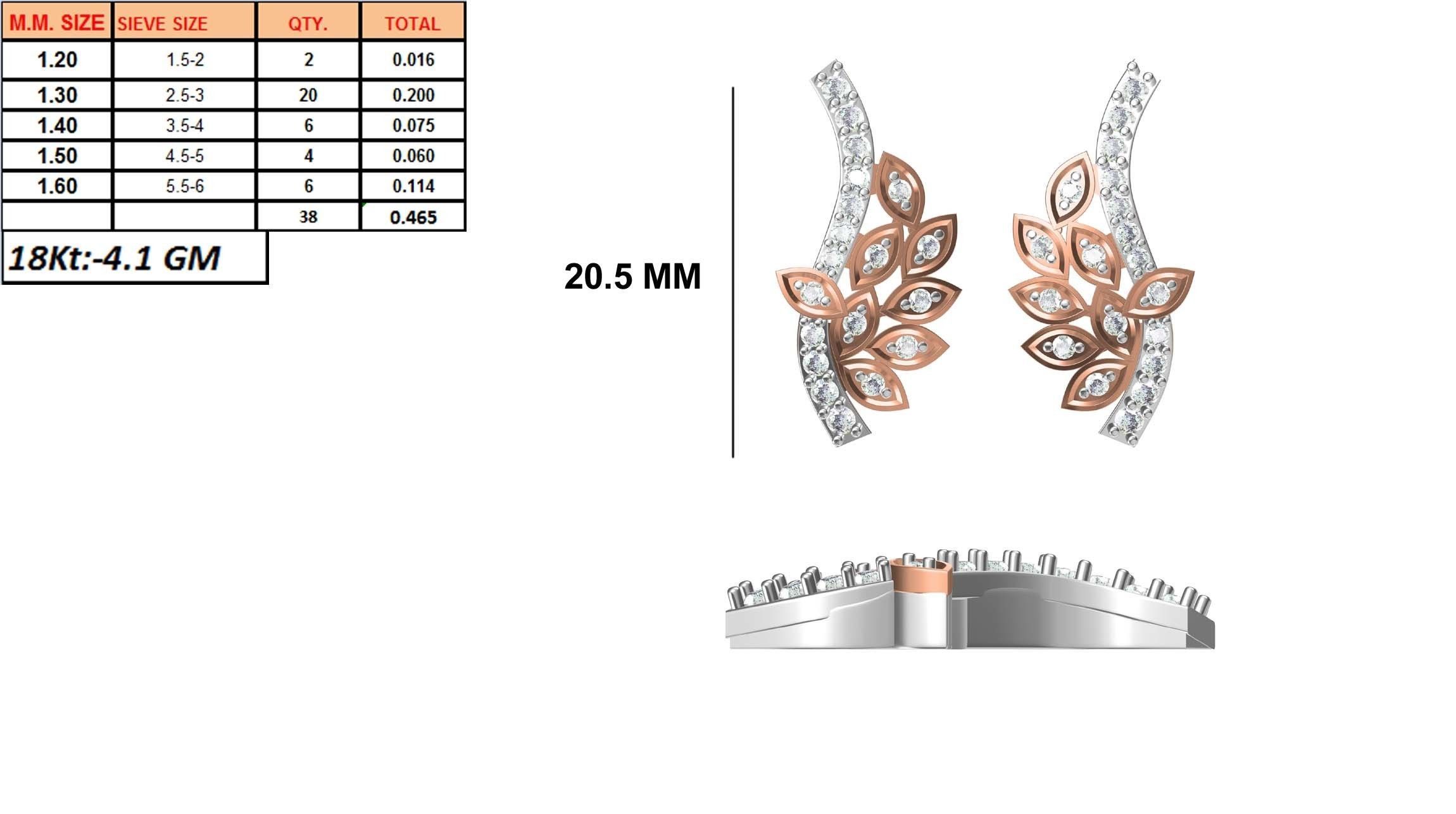 236 Women earrings jcd-Jewelcad detail bulk collection 3D print model_103