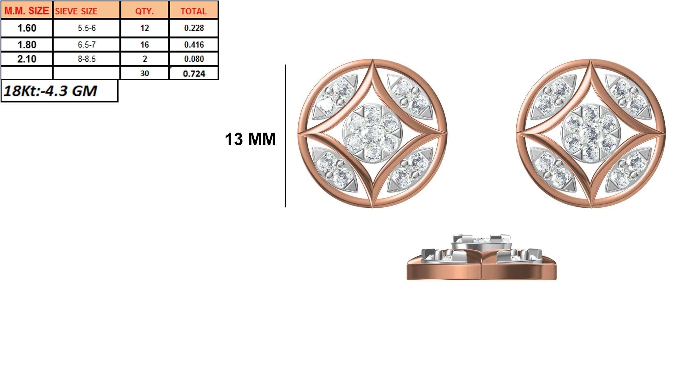 236 Women earrings jcd-Jewelcad detail bulk collection 3D print model_59