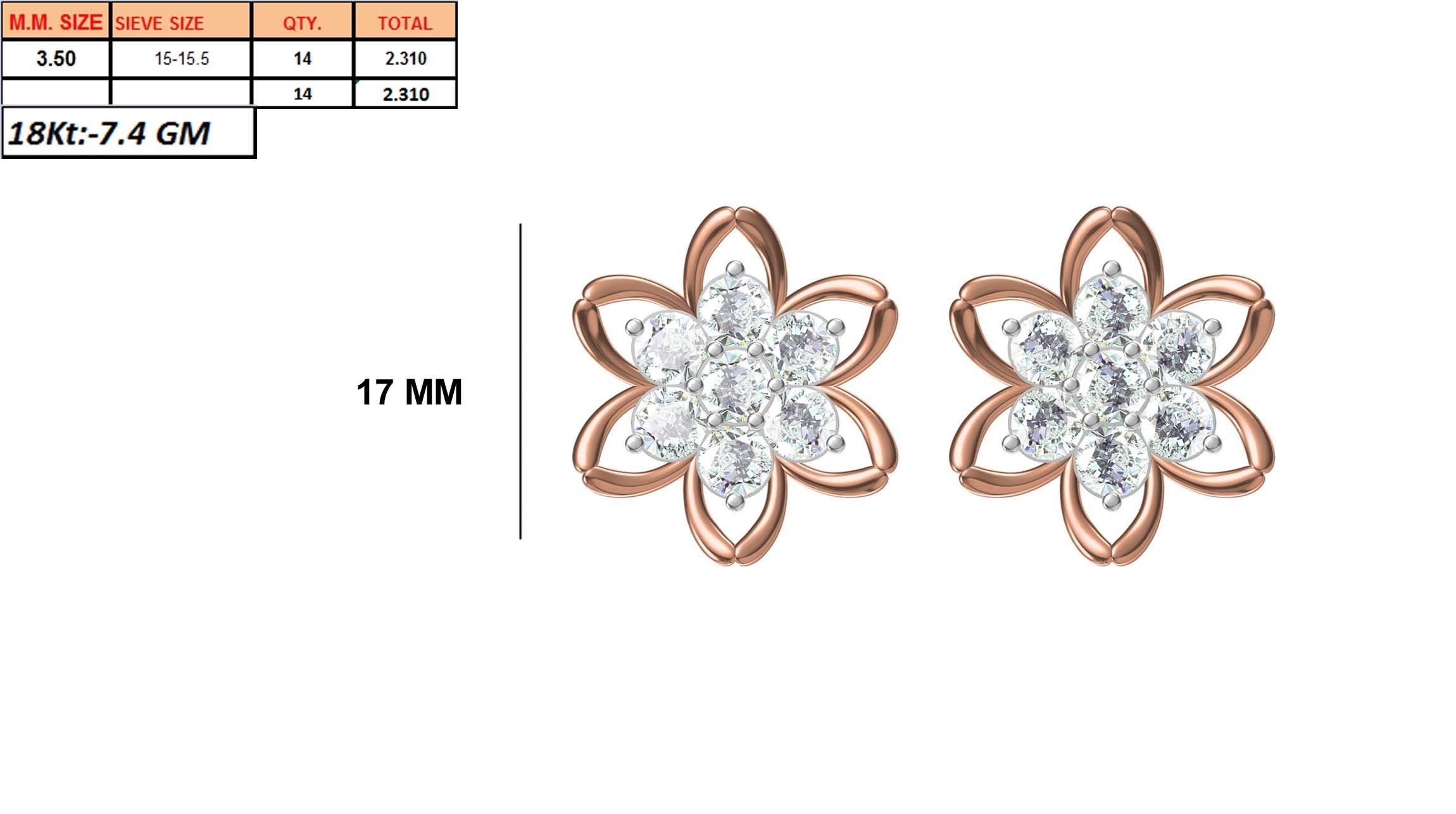 236 Women earrings jcd-Jewelcad detail bulk collection 3D print model_12