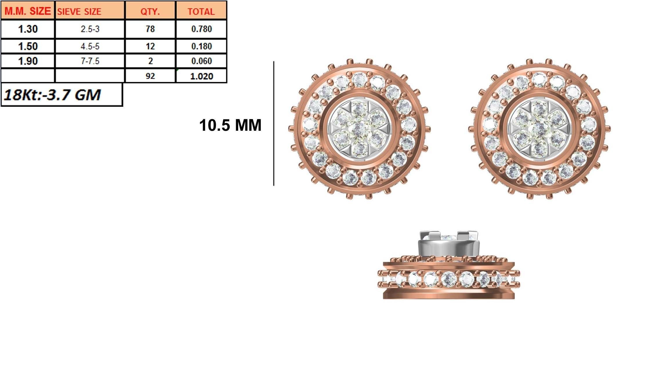 236 Women earrings jcd-Jewelcad detail bulk collection 3D print model_86