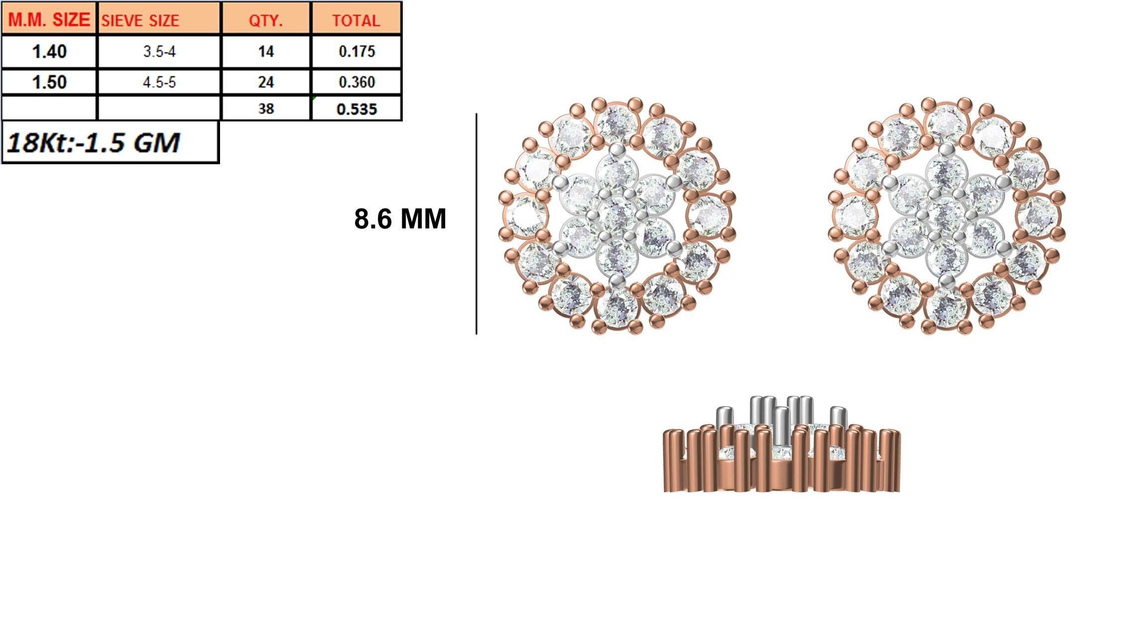 236 Women earrings jcd-Jewelcad detail bulk collection 3D print model_123