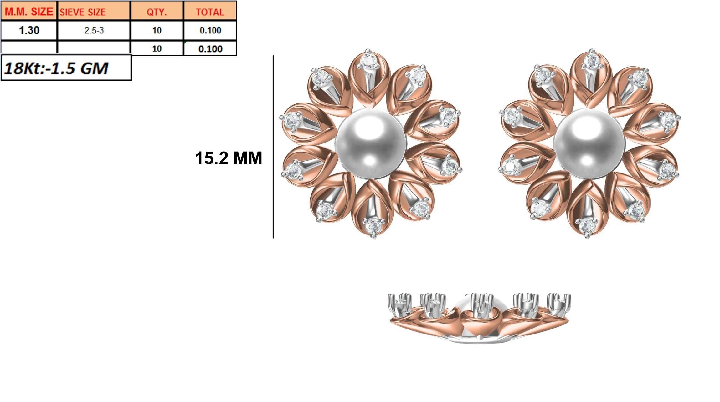 236 Women earrings jcd-Jewelcad detail bulk collection 3D print model_126
