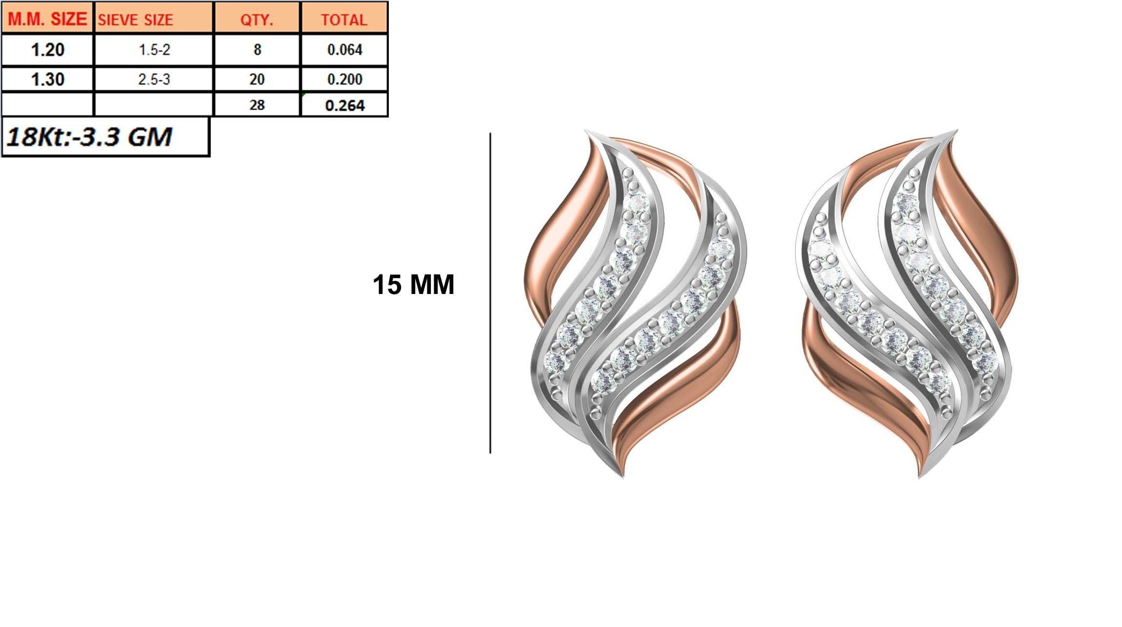236 Women earrings jcd-Jewelcad detail bulk collection 3D print model_143