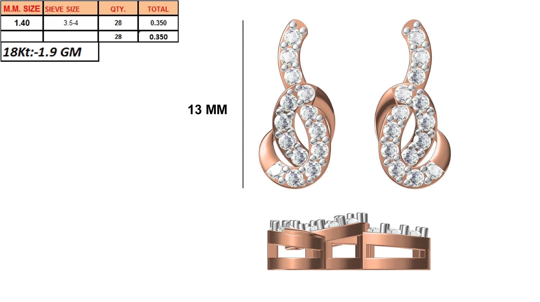 236 Women earrings jcd-Jewelcad detail bulk collection 3D print model_121