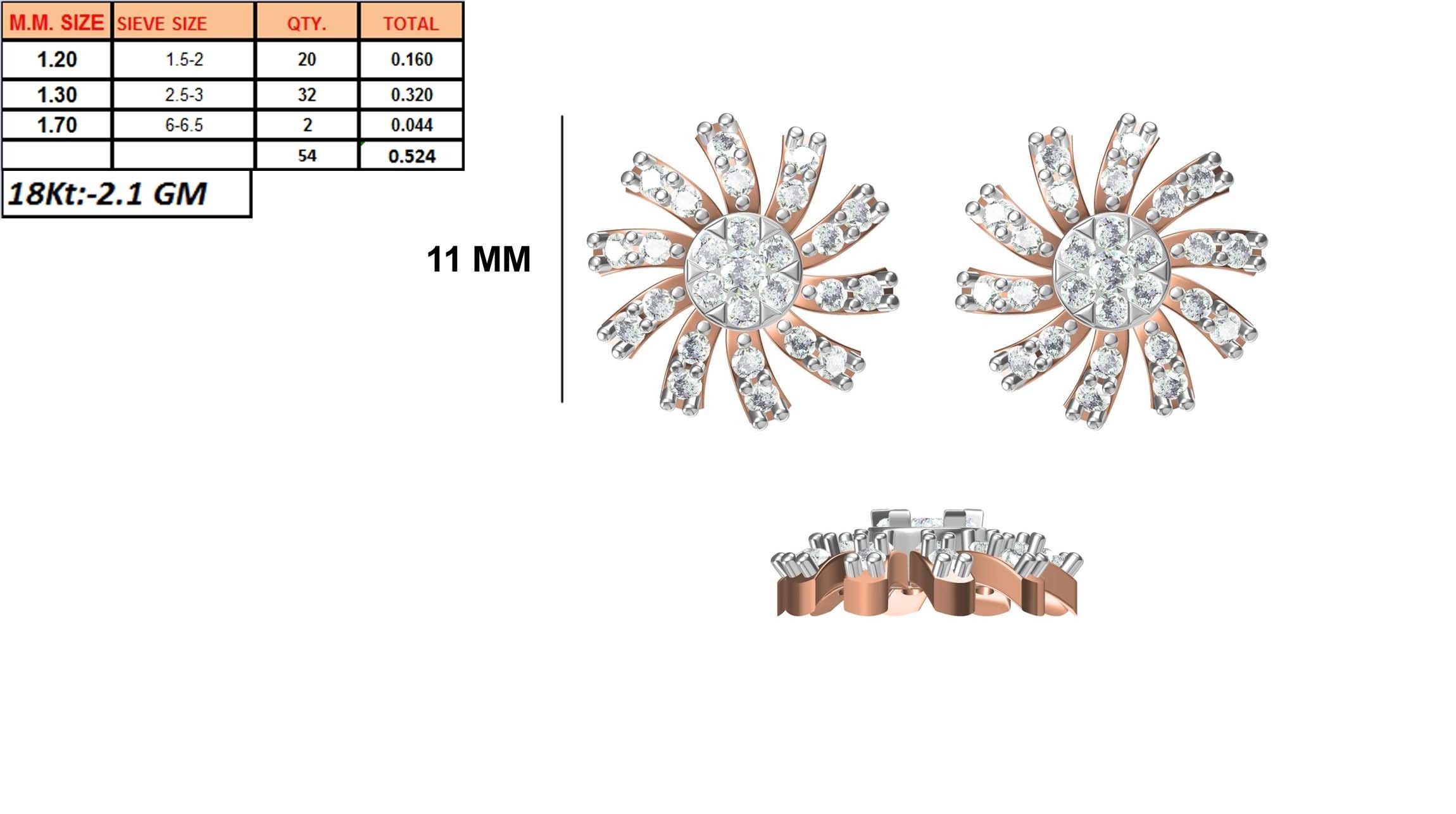 236 Women earrings jcd-Jewelcad detail bulk collection 3D print model_88