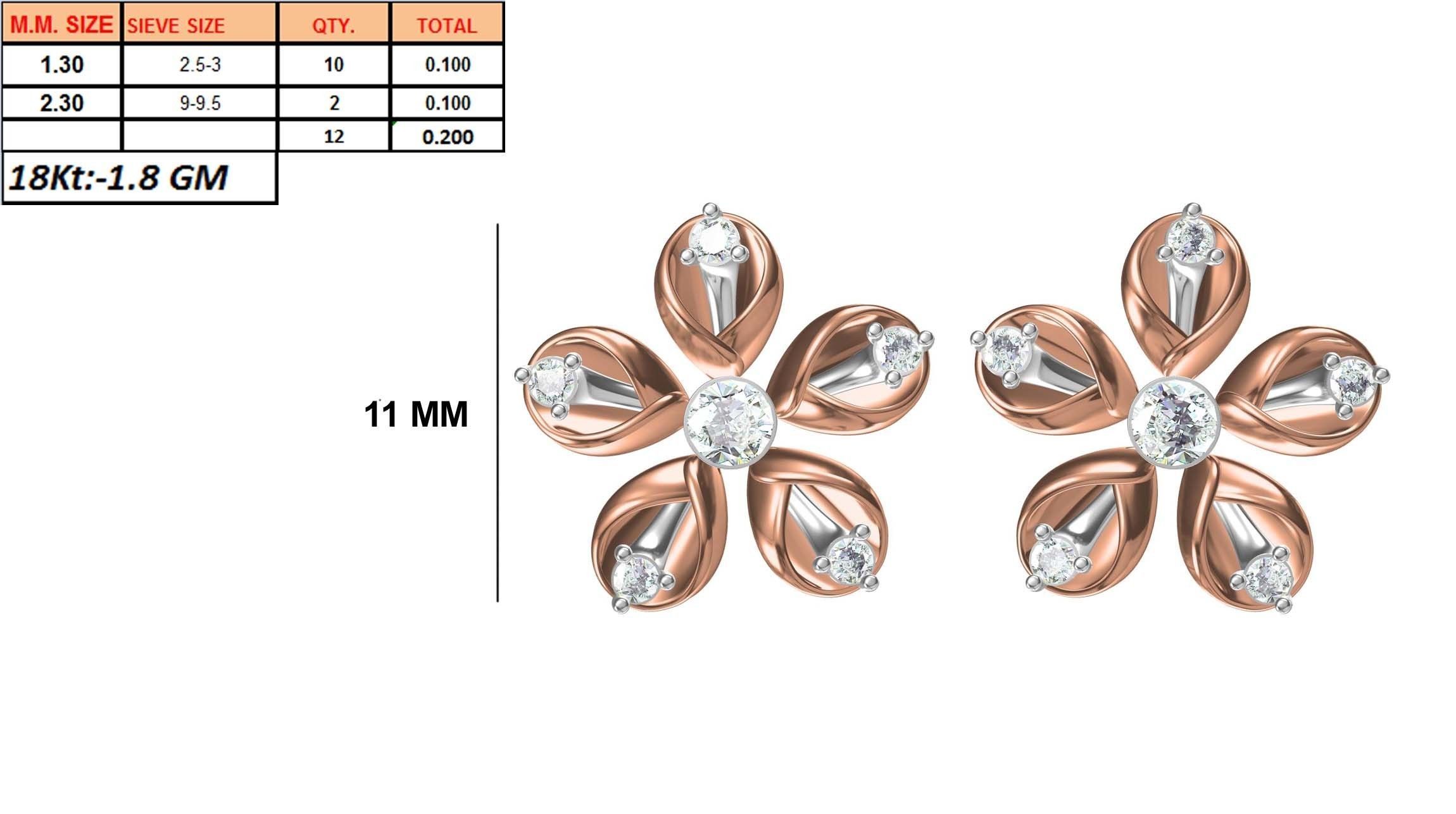 236 Women earrings jcd-Jewelcad detail bulk collection 3D print model_16