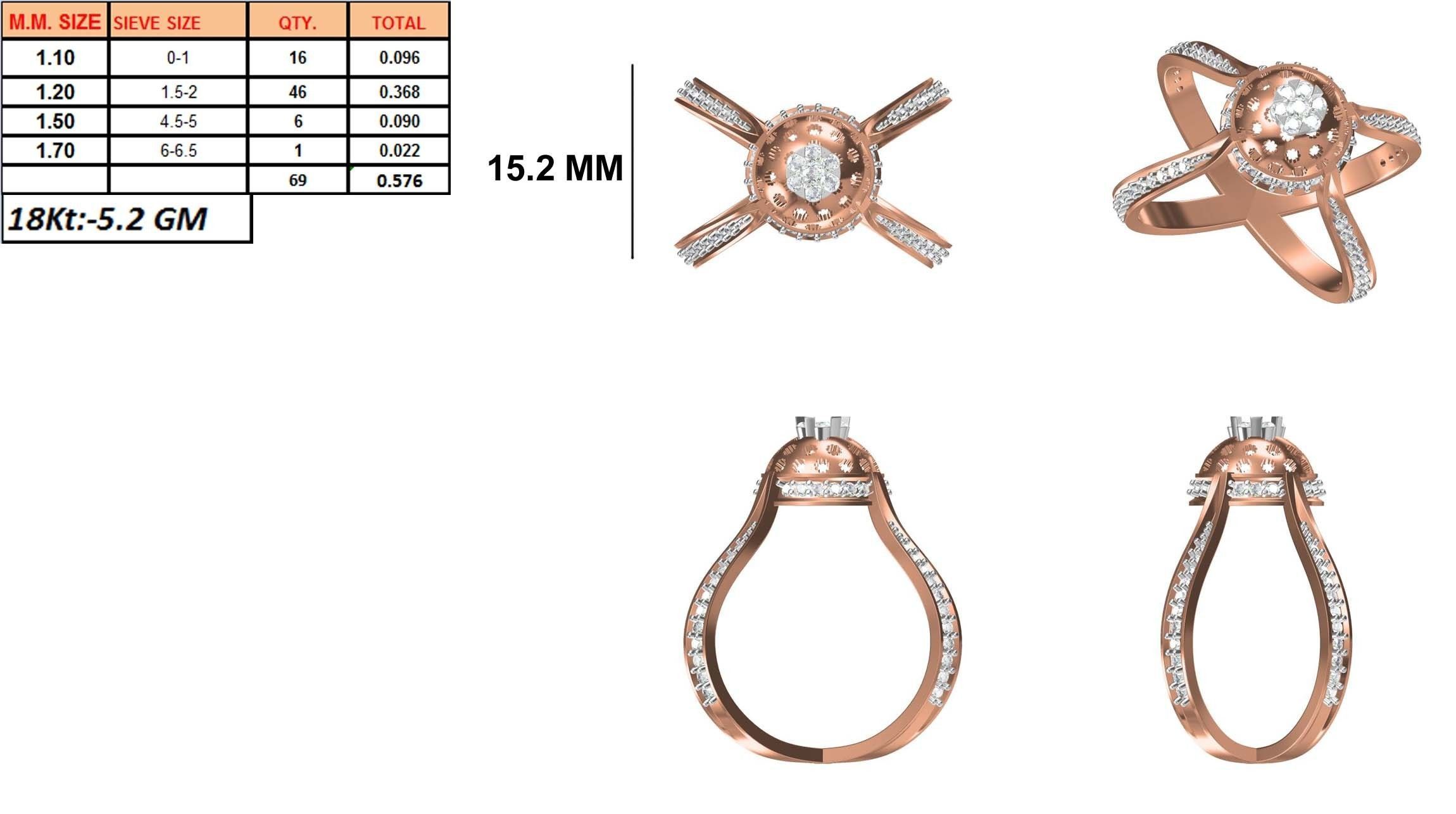 270 Women Ring jcd -jewelcad model bulk collection  3D print model_55