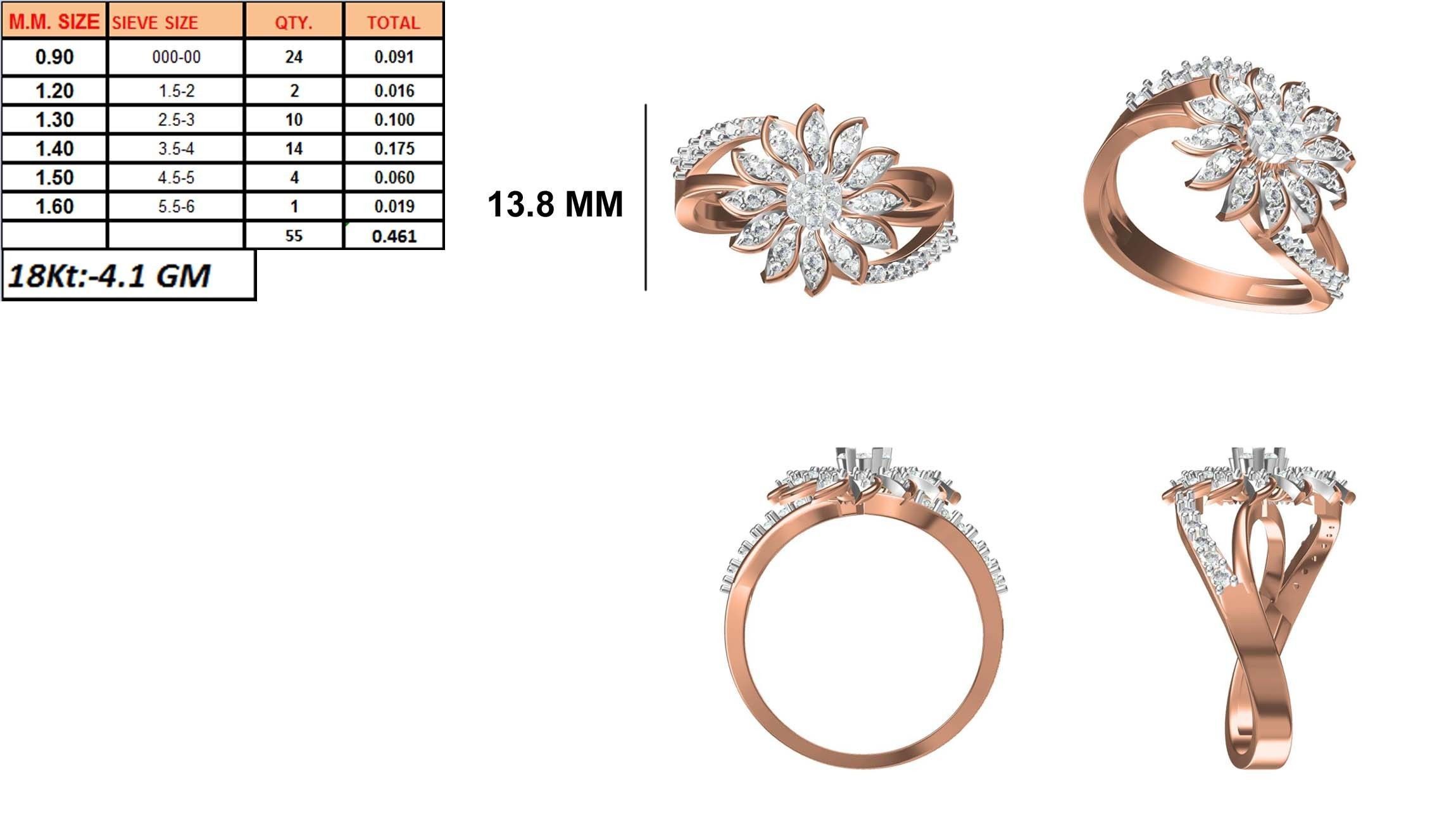 270 Women Ring jcd -jewelcad model bulk collection  3D print model_24