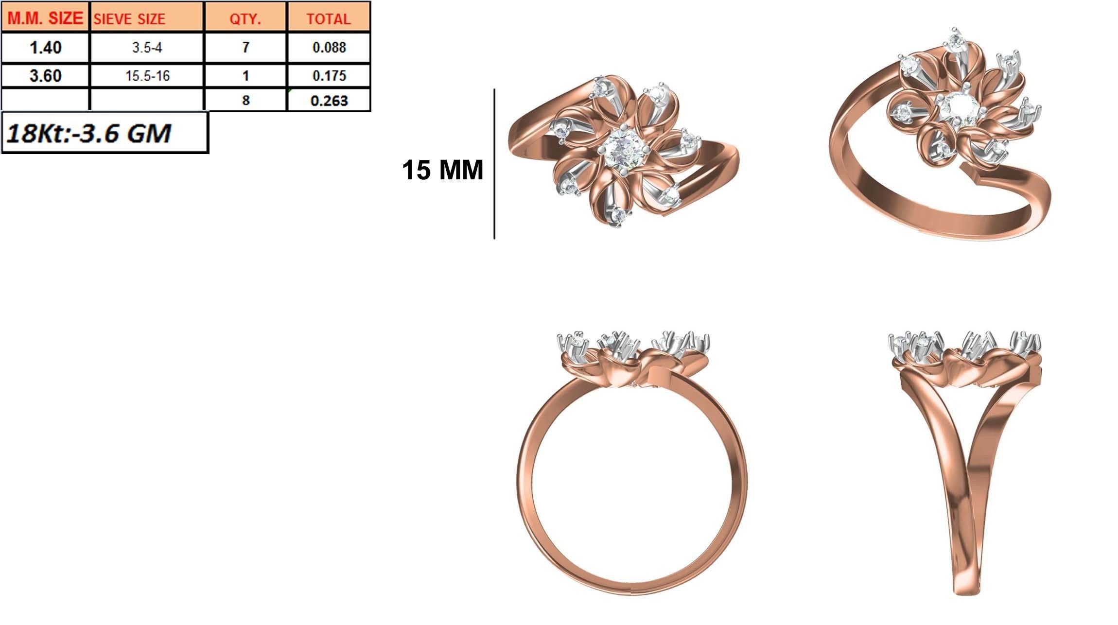 270 Women Ring jcd -jewelcad model bulk collection  3D print model_22