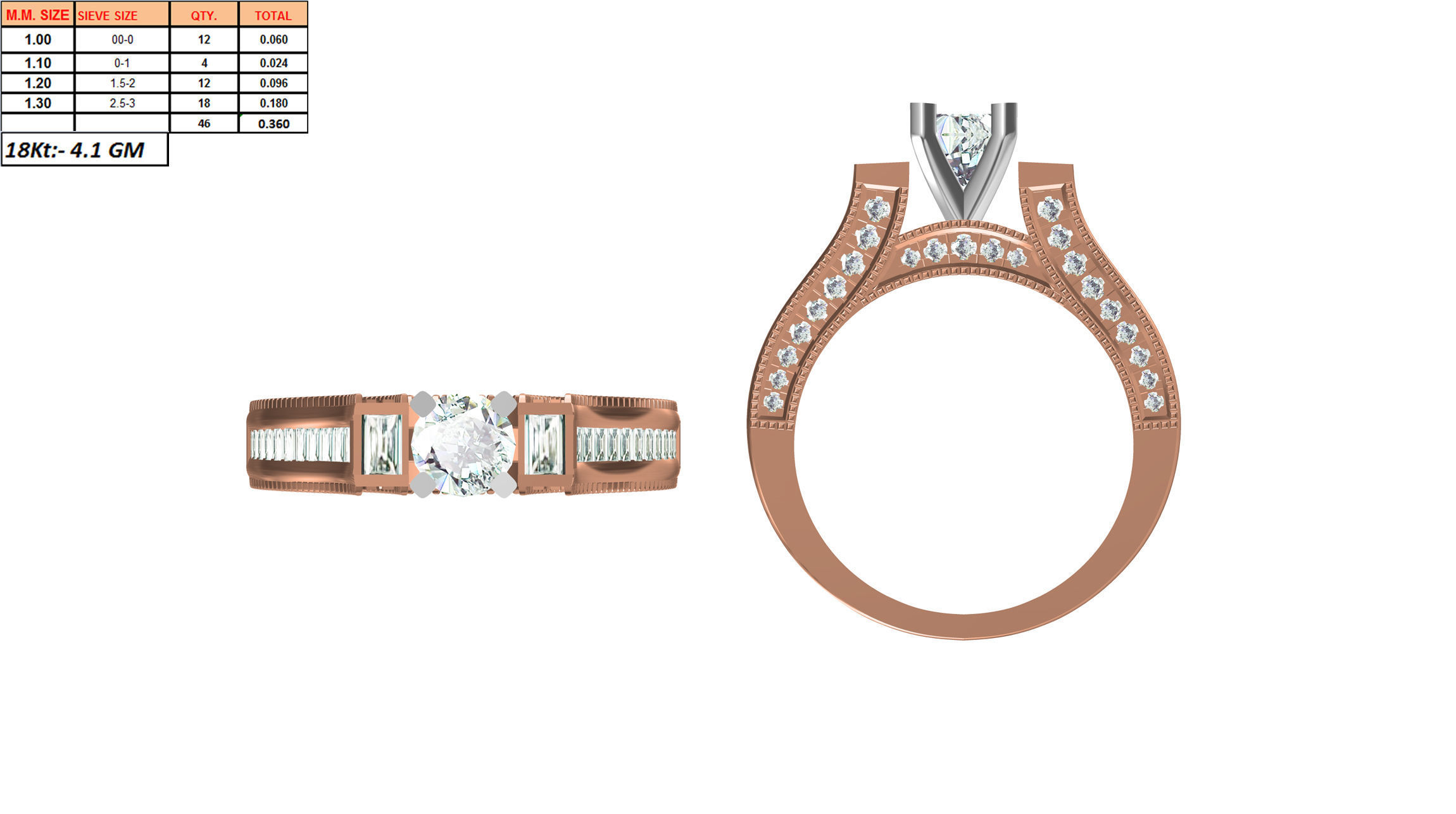 270 Women Ring jcd -jewelcad model bulk collection  3D print model_29