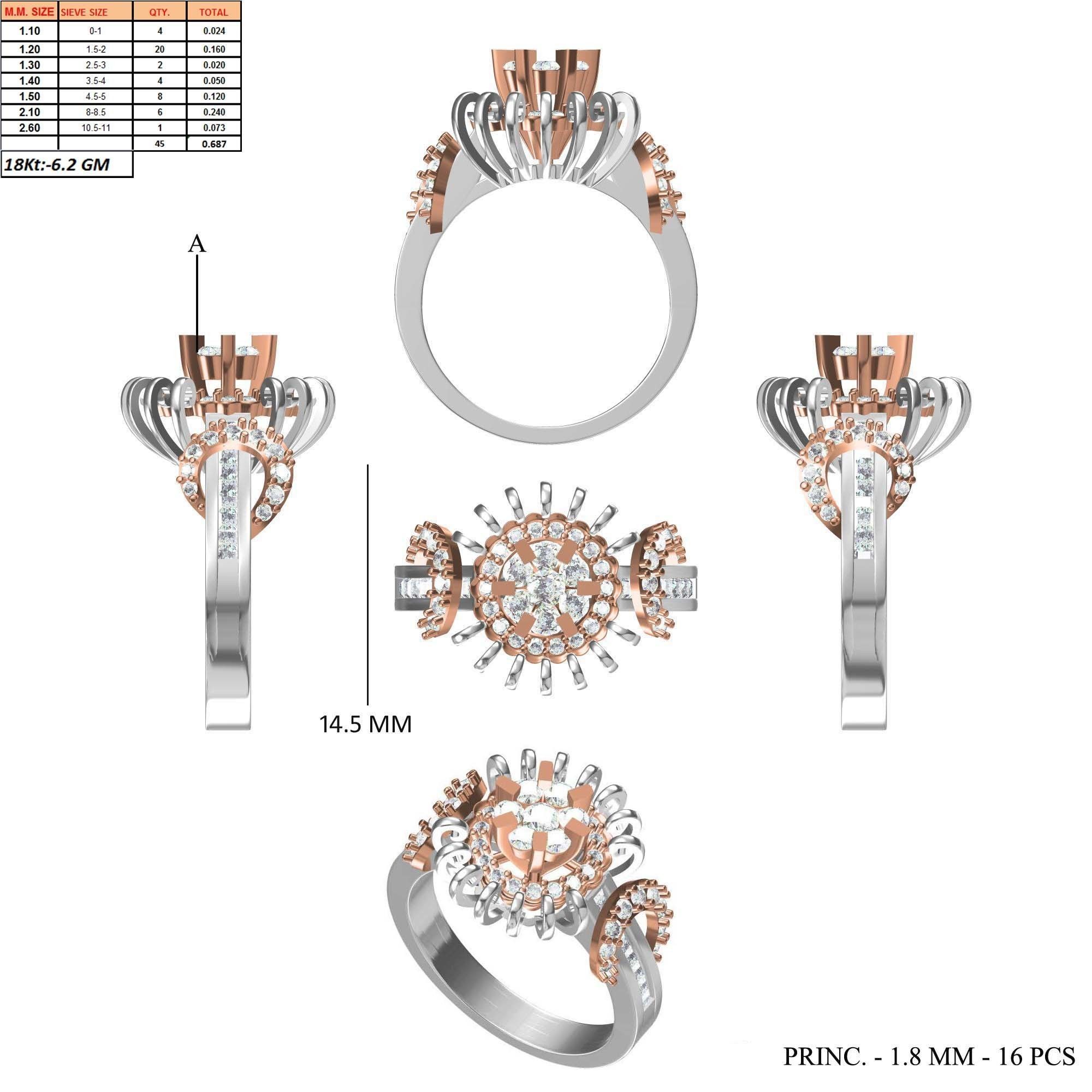270 Women Ring jcd -jewelcad model bulk collection  3D print model_40