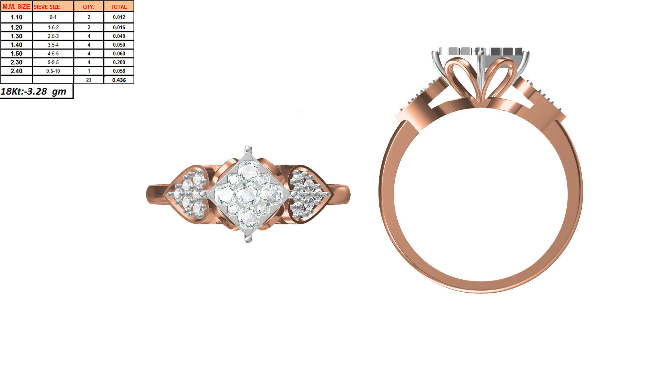 270 Women Ring jcd -jewelcad model bulk collection  3D print model_121