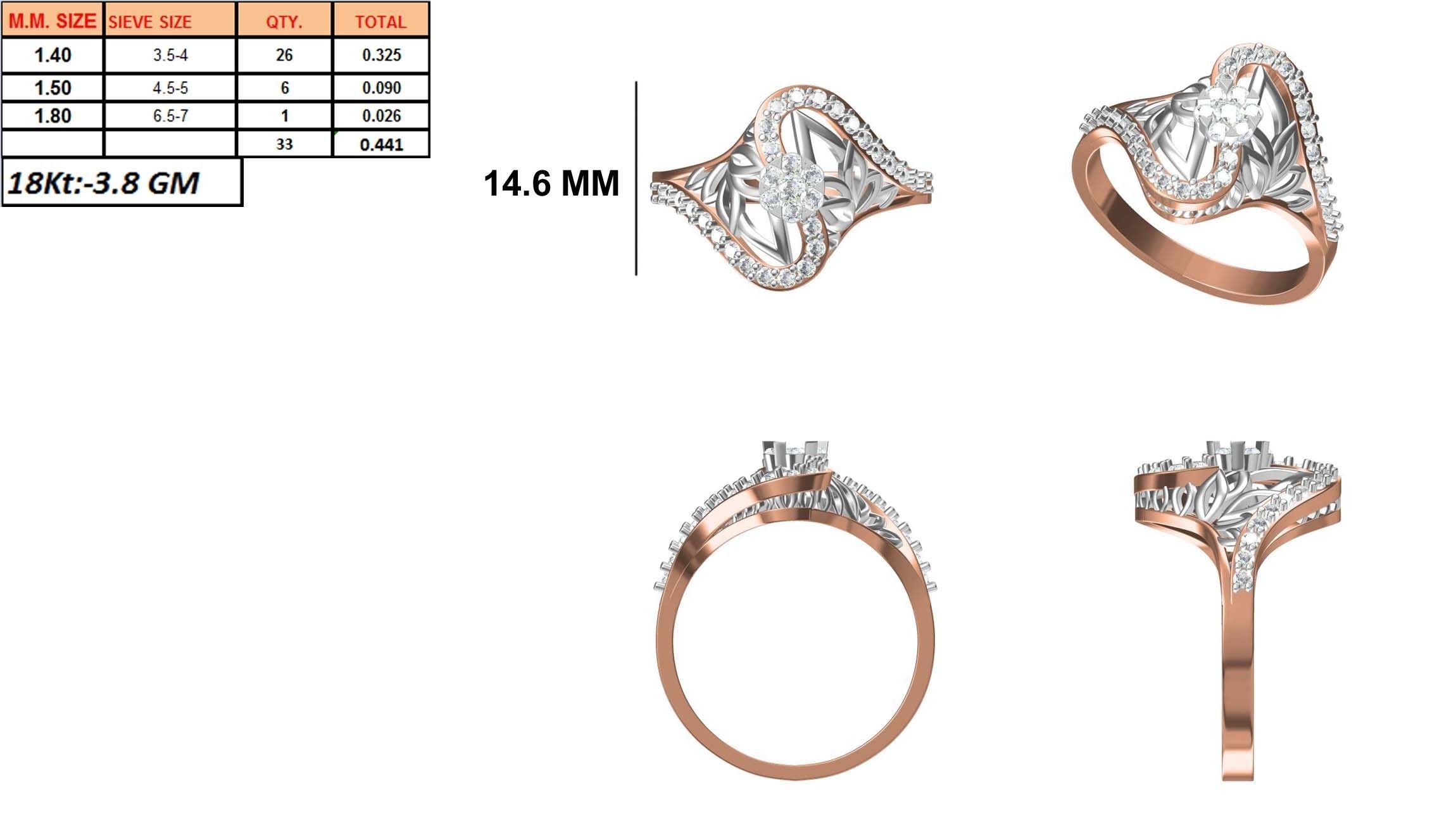 270 Women Ring jcd -jewelcad model bulk collection  3D print model_63