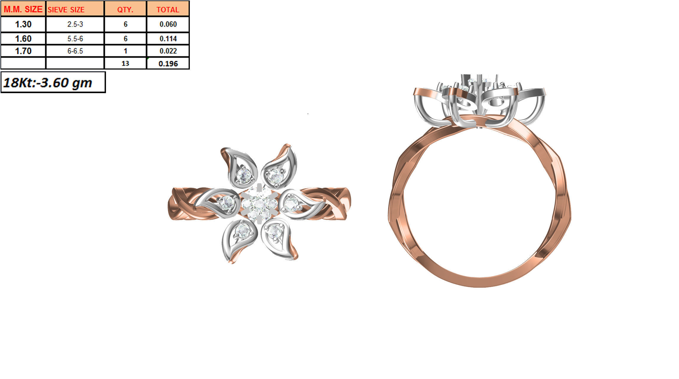 270 Women Ring jcd -jewelcad model bulk collection  3D print model_116