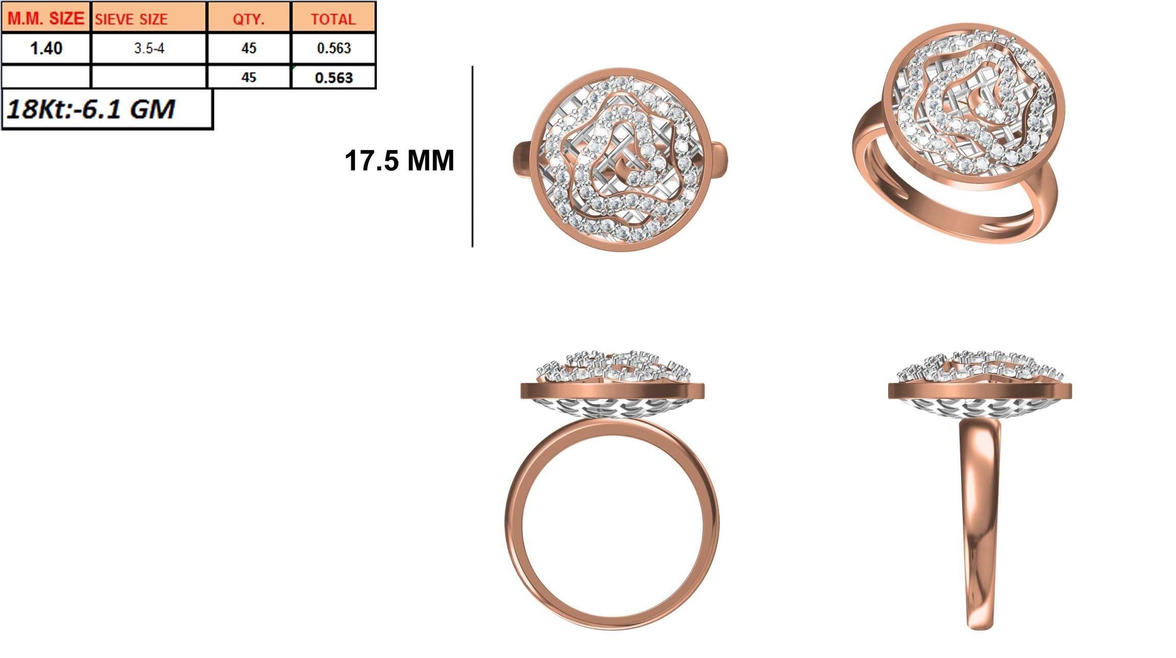 270 Women Ring jcd -jewelcad model bulk collection  3D print model_68