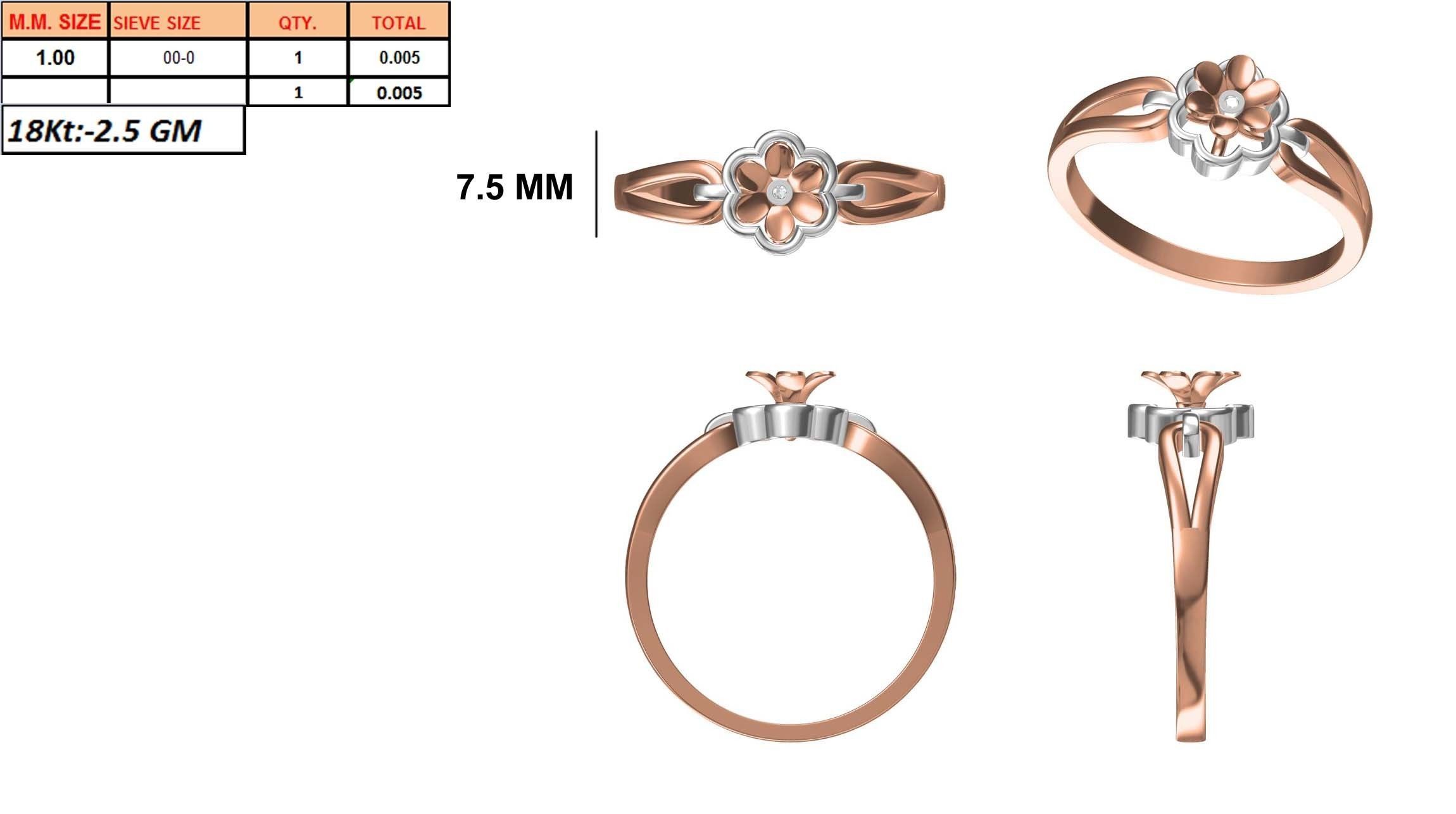 270 Women Ring jcd -jewelcad model bulk collection  3D print model_69