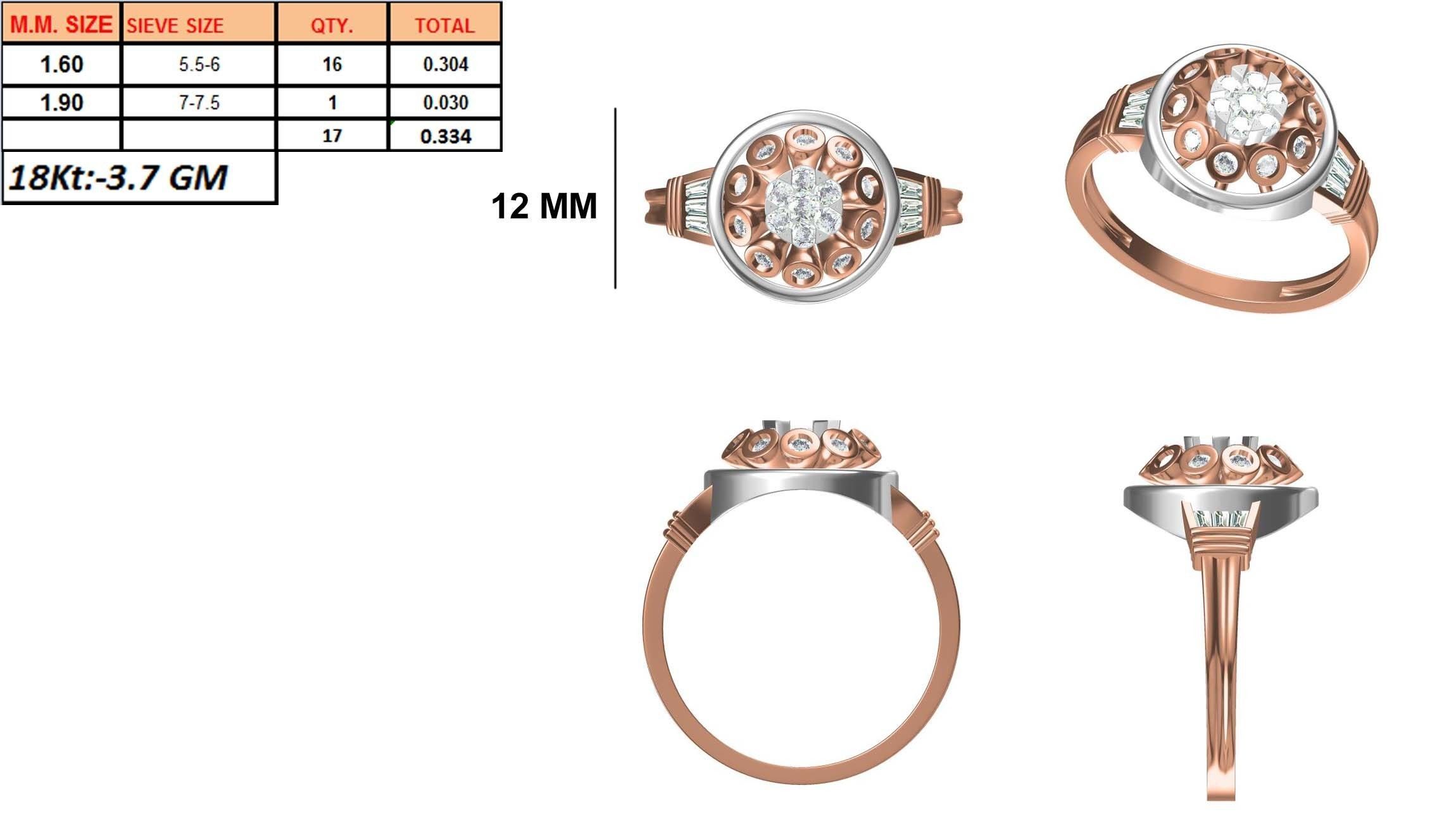 270 Women Ring jcd -jewelcad model bulk collection  3D print model_66