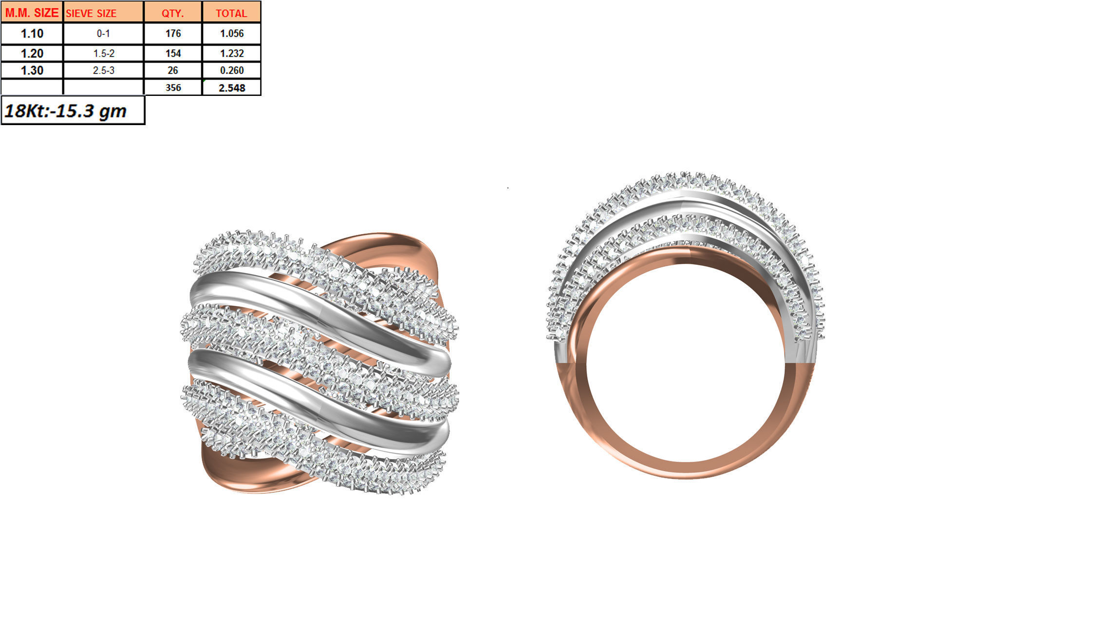 270 Women Ring jcd -jewelcad model bulk collection  3D print model_85