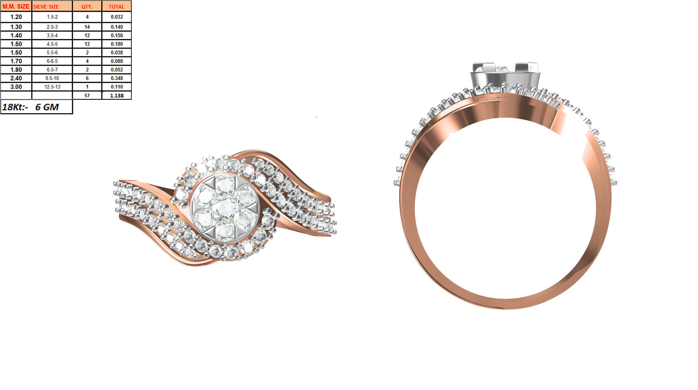 270 Women Ring jcd -jewelcad model bulk collection  3D print model_76