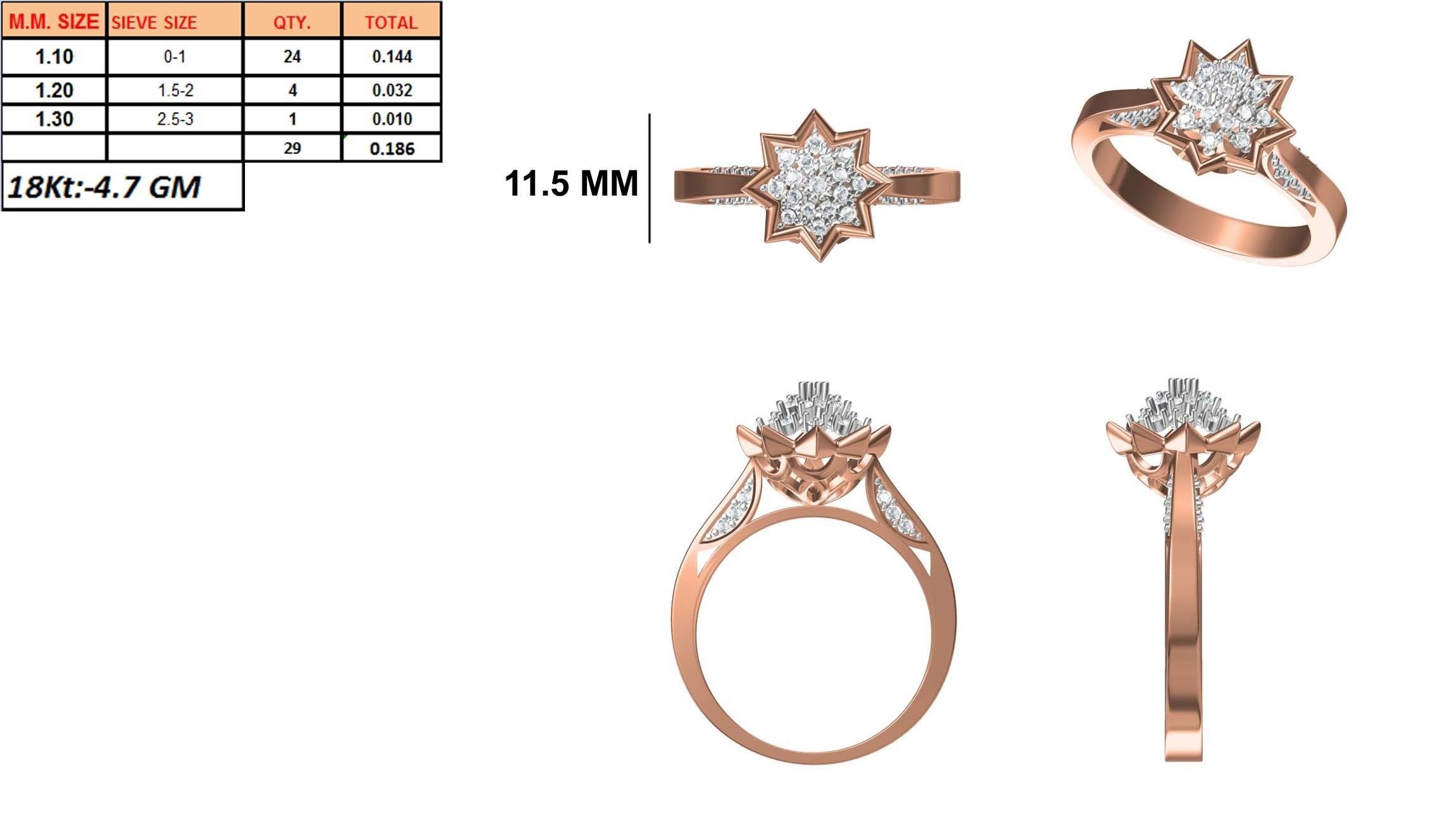 270 Women Ring jcd -jewelcad model bulk collection  3D print model_20