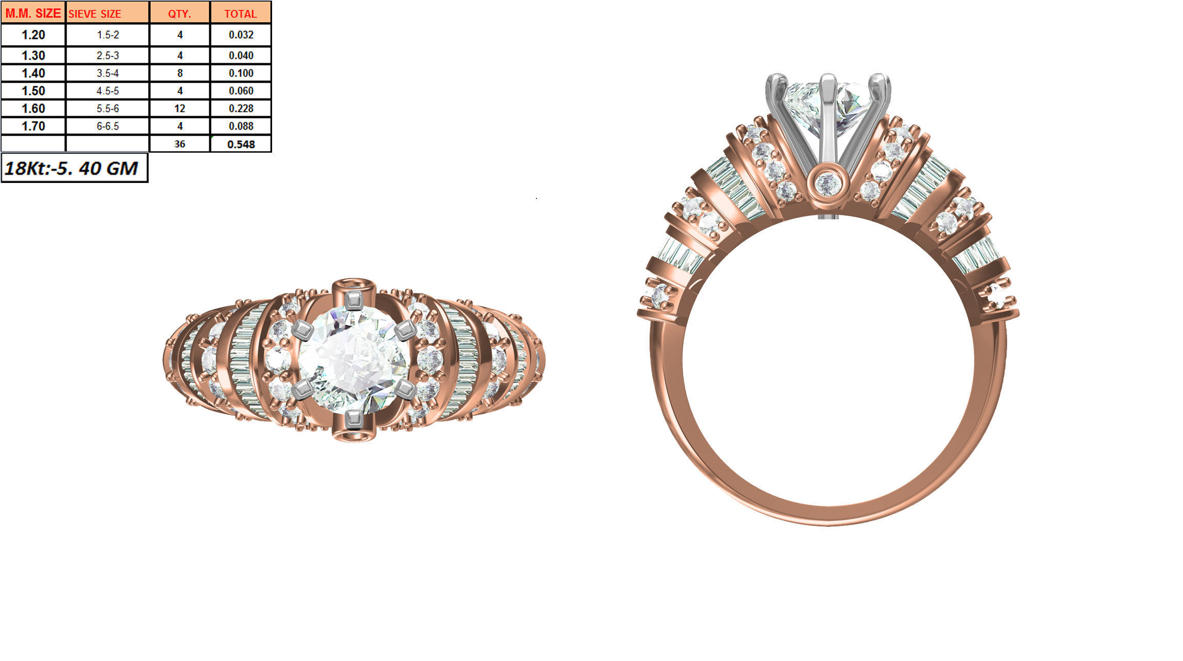 270 Women Ring jcd -jewelcad model bulk collection  3D print model_88