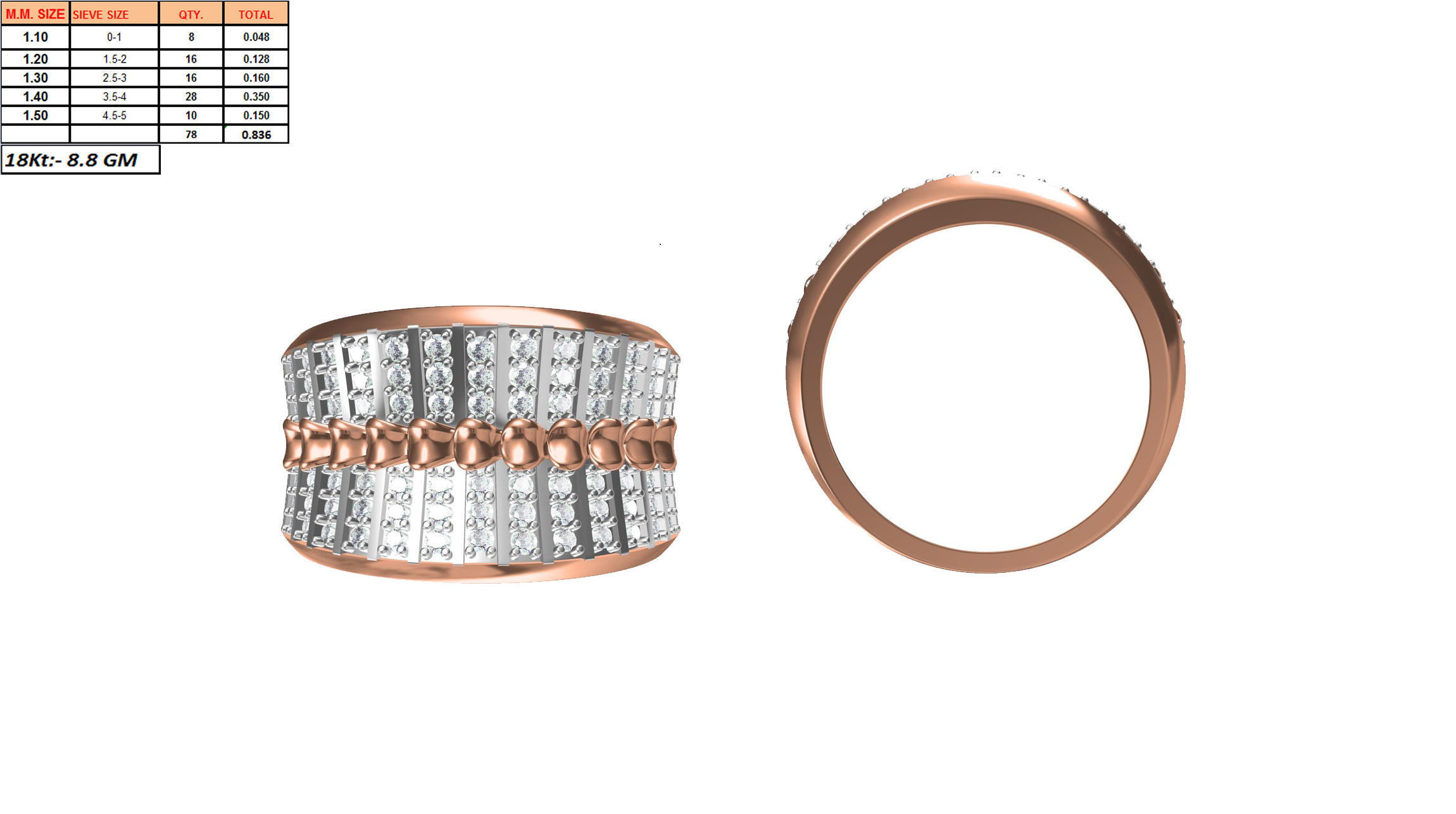 270 Women Ring jcd -jewelcad model bulk collection  3D print model_42