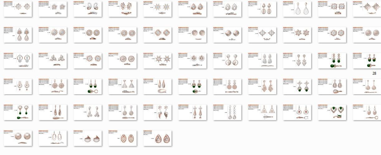 270 Women Ring jcd -jewelcad model bulk collection  3D print model_2