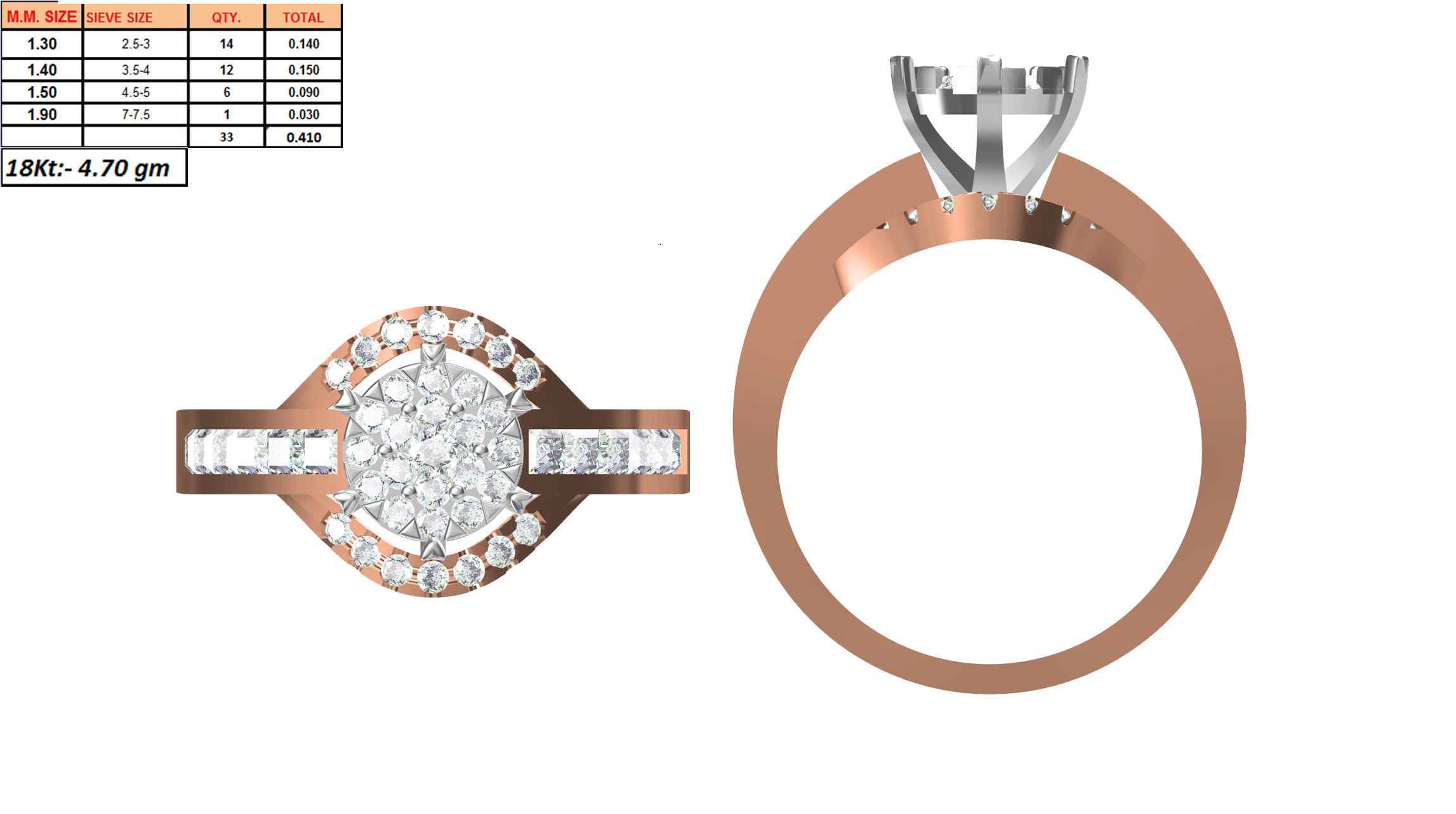 270 Women Ring jcd -jewelcad model bulk collection  3D print model_82