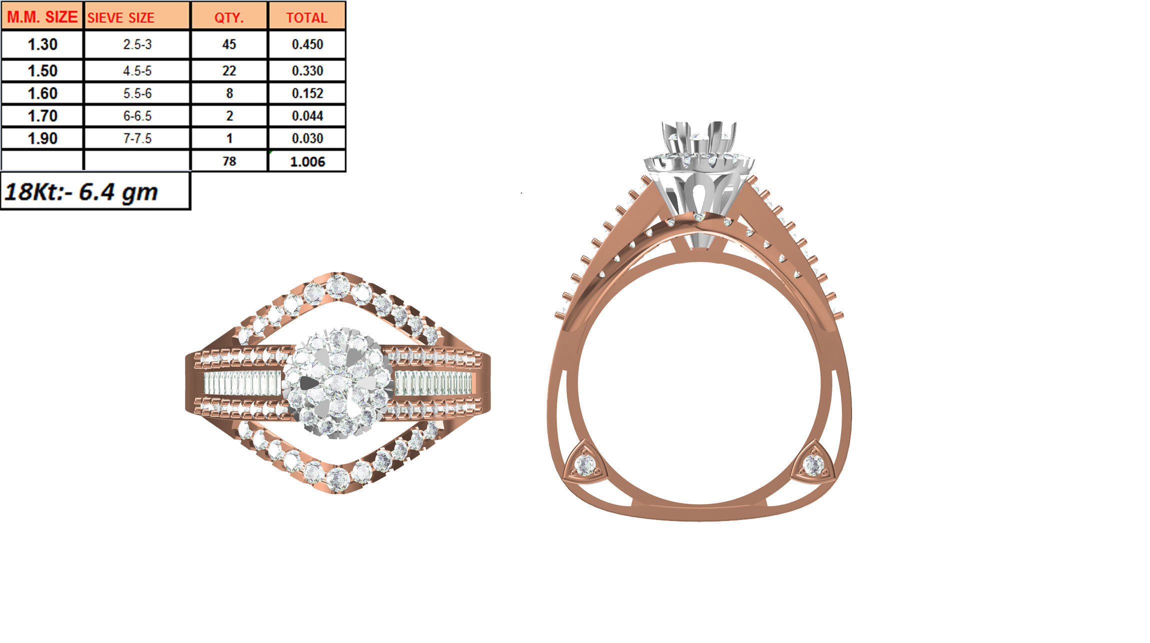 270 Women Ring jcd -jewelcad model bulk collection  3D print model_39