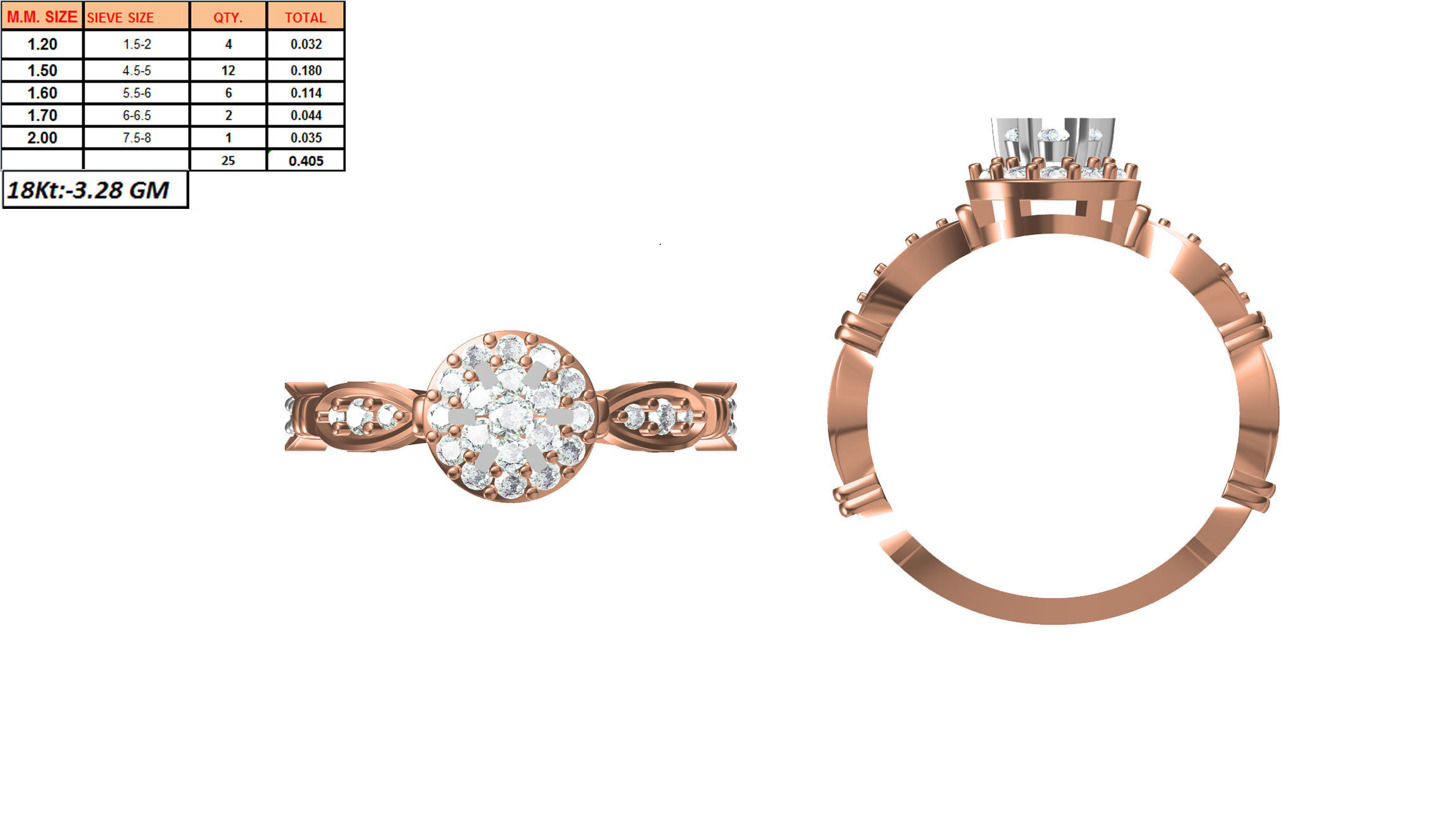 270 Women Ring jcd -jewelcad model bulk collection  3D print model_108