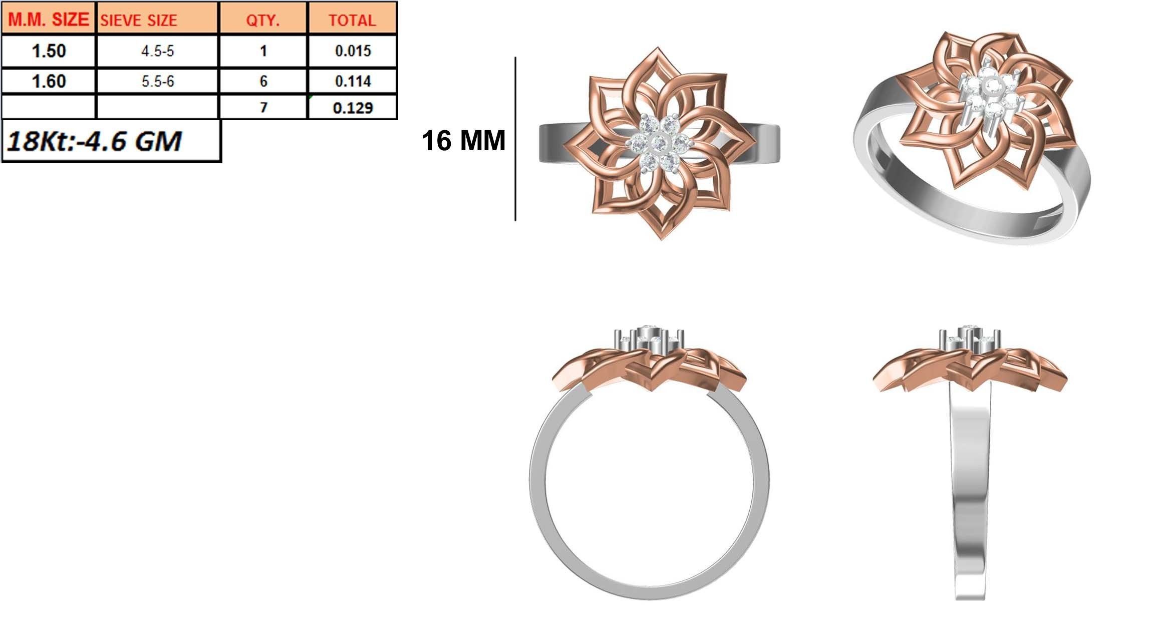 270 Women Ring jcd -jewelcad model bulk collection  3D print model_23