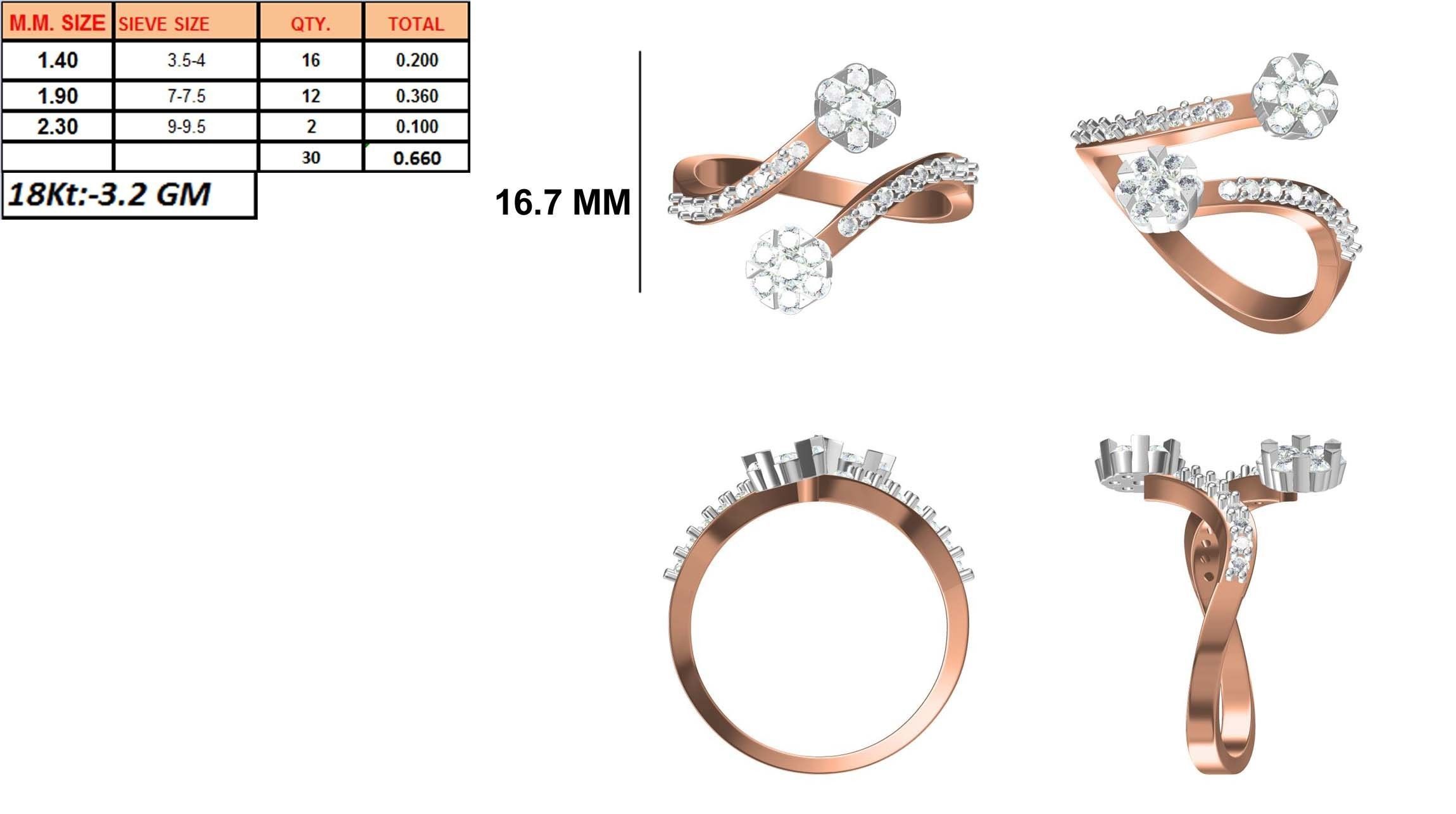 270 Women Ring jcd -jewelcad model bulk collection  3D print model_54