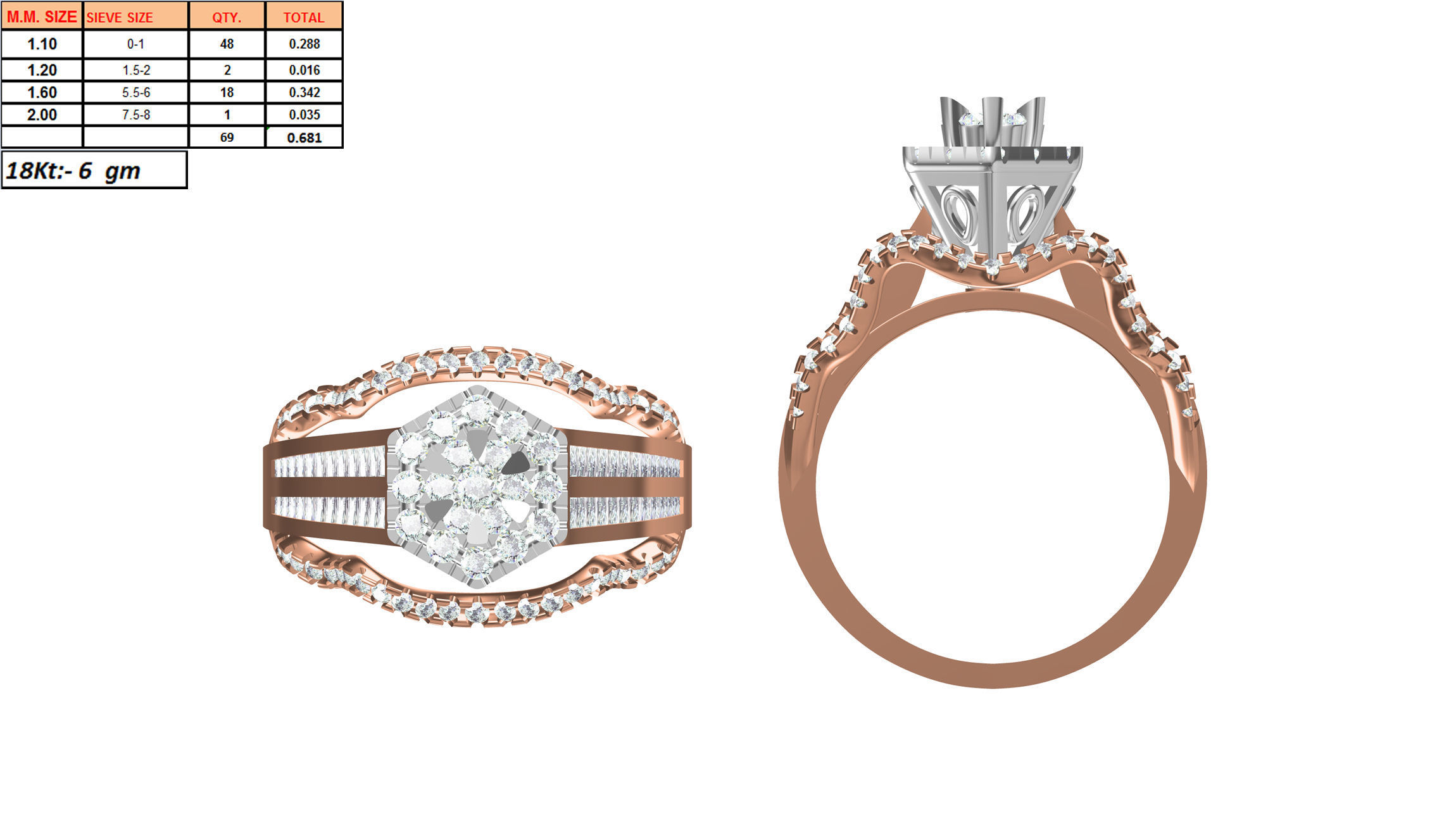 270 Women Ring jcd -jewelcad model bulk collection  3D print model_38