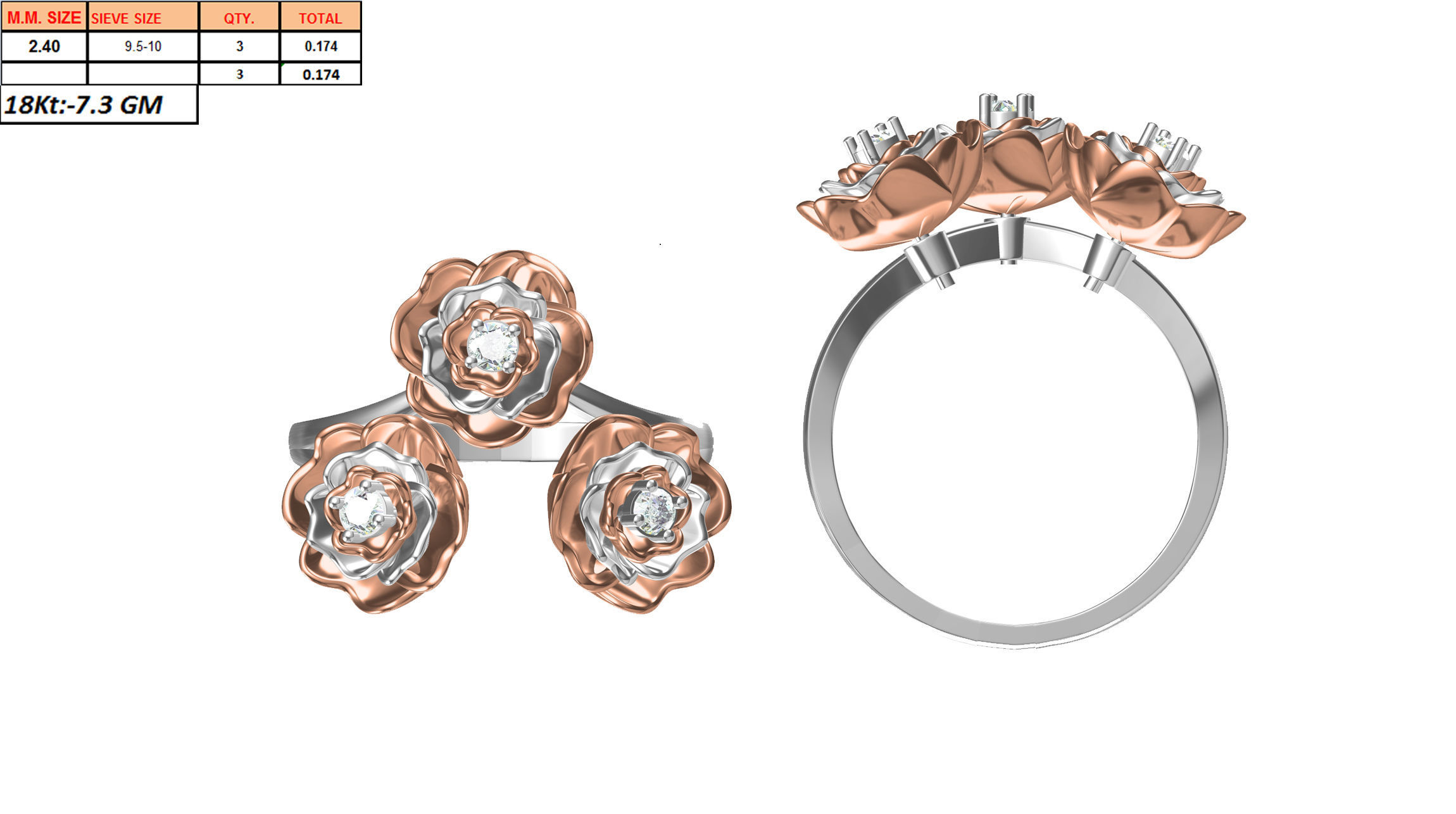 270 Women Ring jcd -jewelcad model bulk collection  3D print model_74