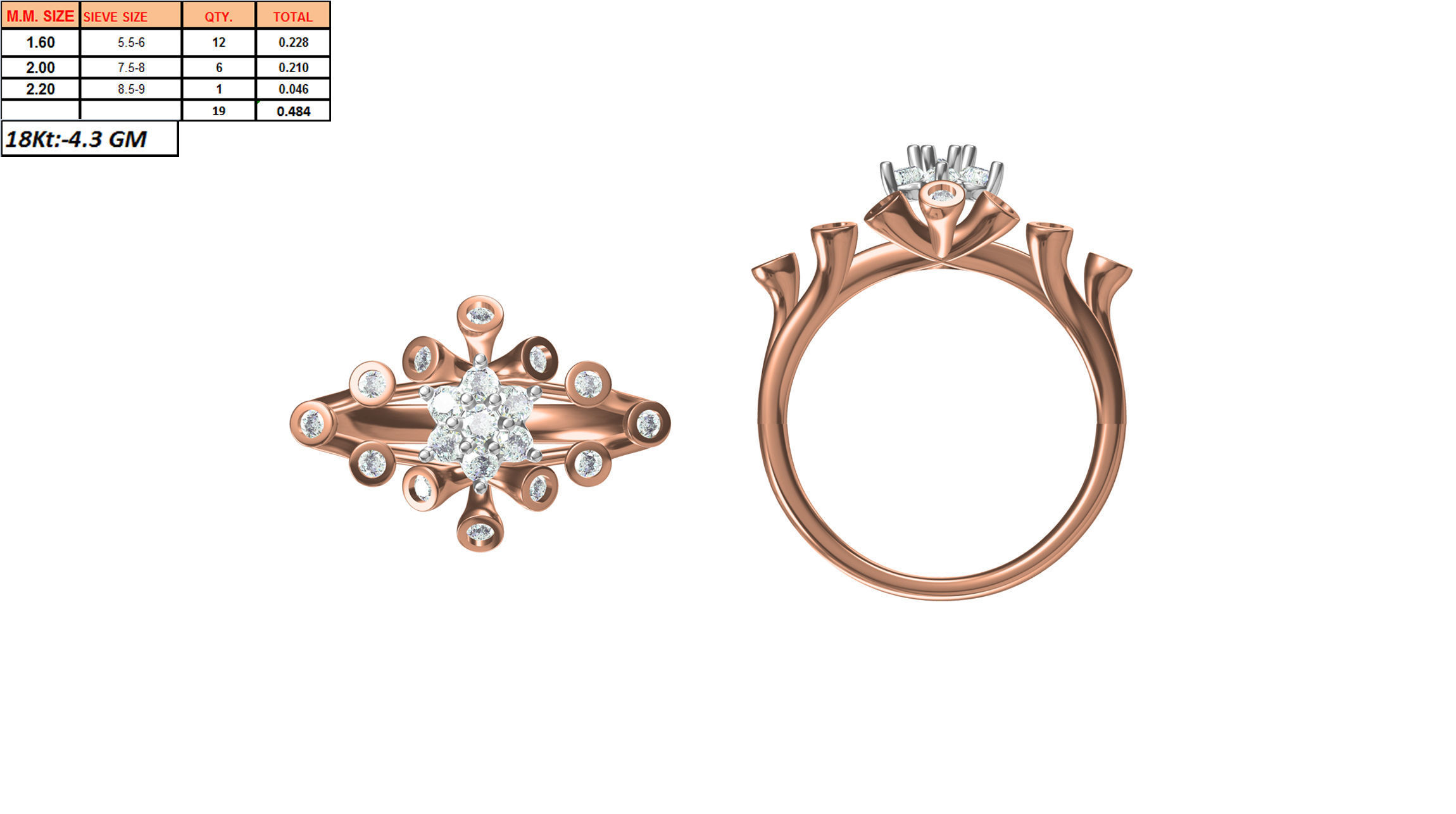 270 Women Ring jcd -jewelcad model bulk collection  3D print model_97