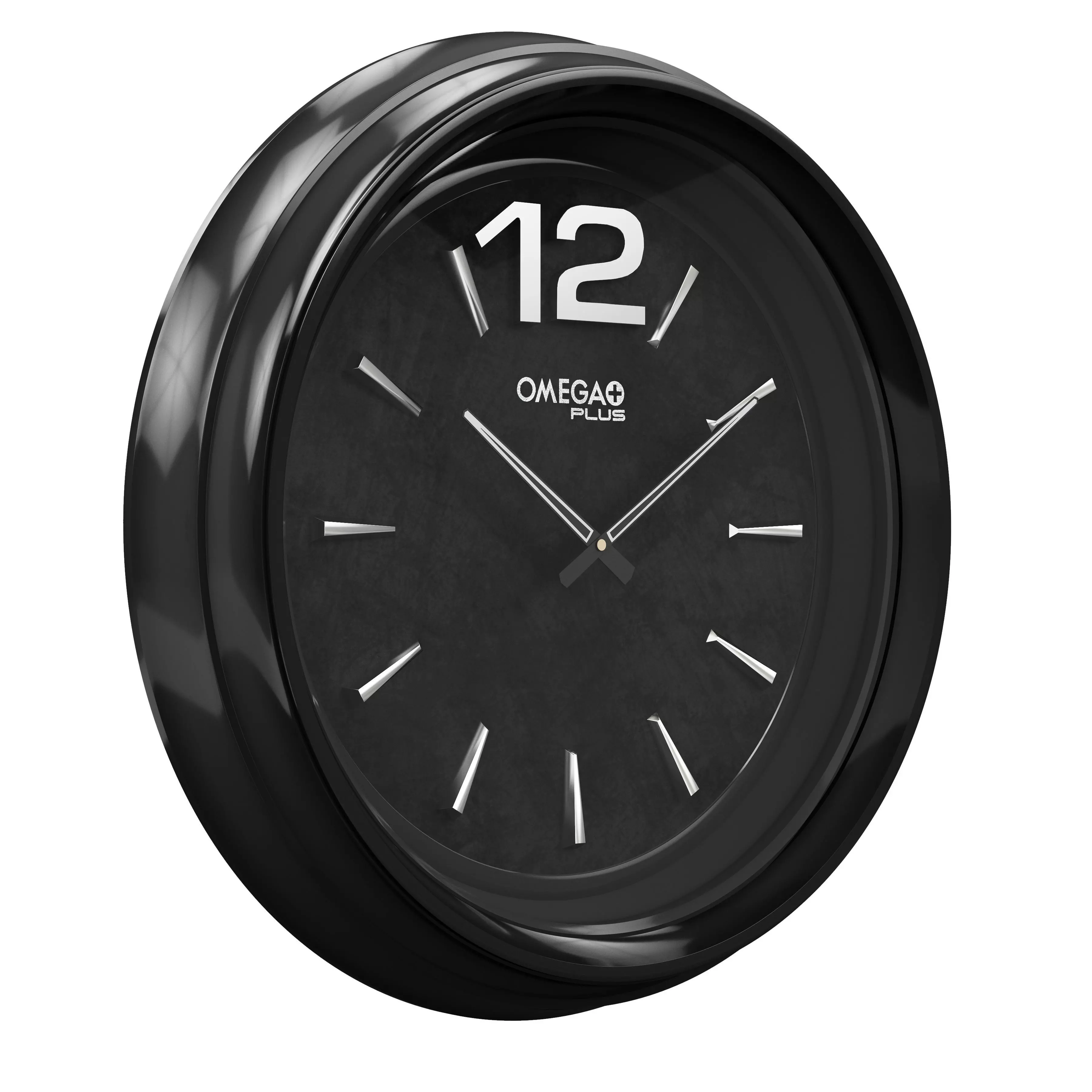 Black-Wall-Clock wall clock 3D model