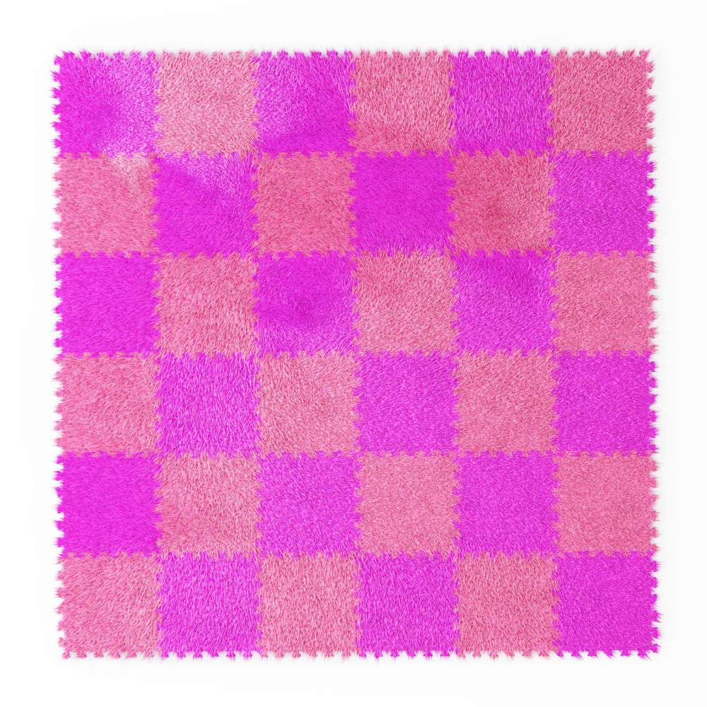 Puzzle Carpet Fur 2 3D model_2
