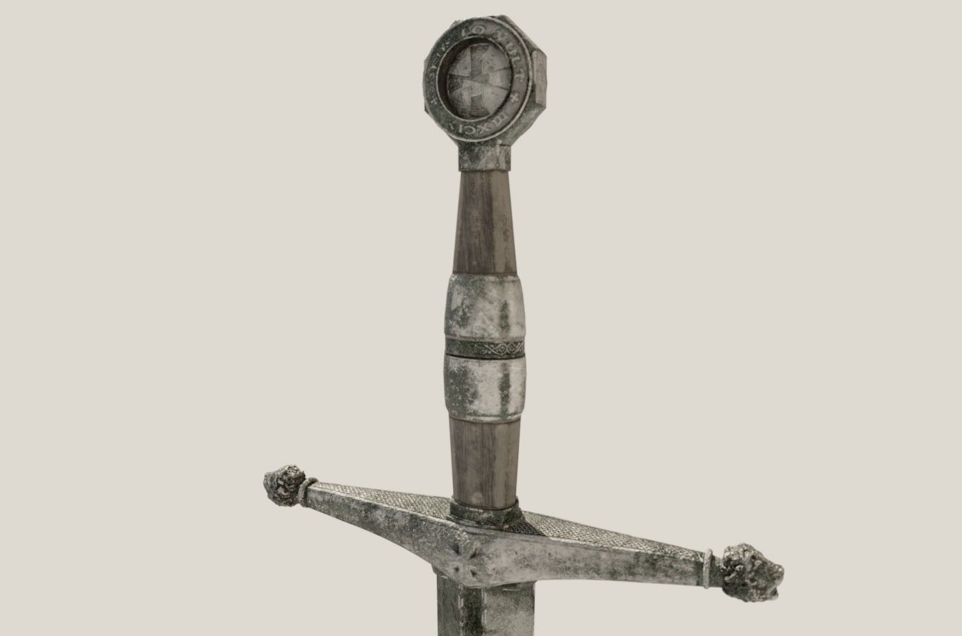 Medieval Sword Low-poly 3D model_3