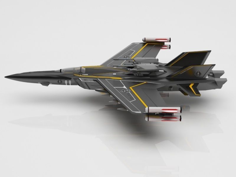fighter toy jet 3D model_1