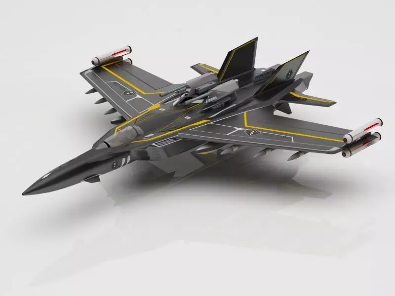 fighter toy jet 3D model_0