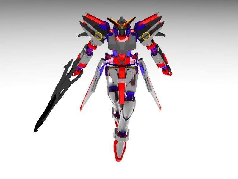 robot futuristic spaceship 3D model_1