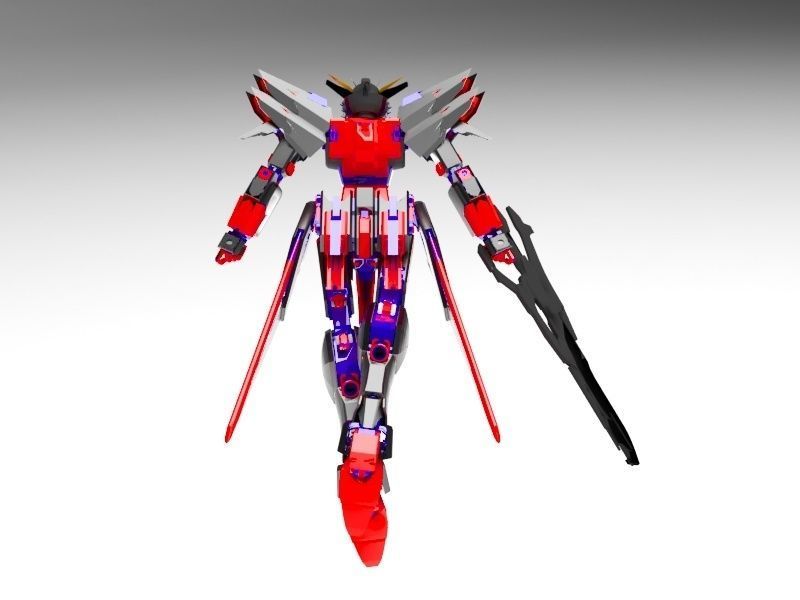 robot futuristic spaceship 3D model_4