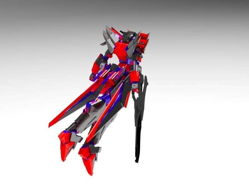 robot futuristic spaceship 3D model_3