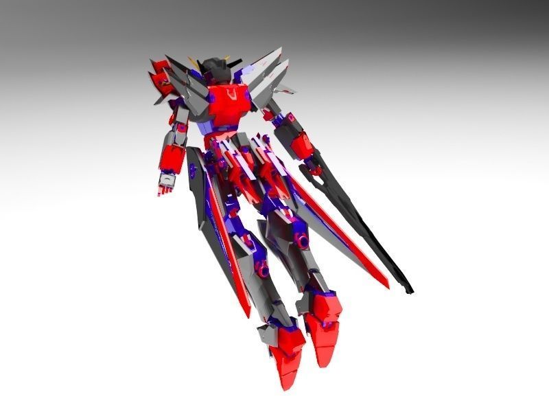 robot futuristic spaceship 3D model_5