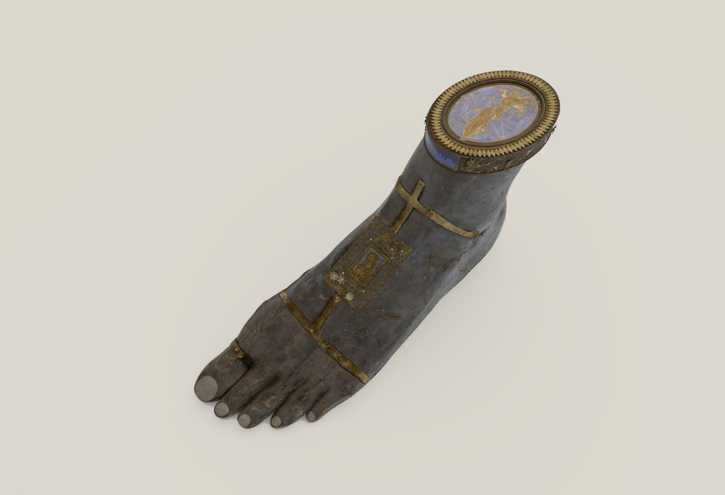 Nimue Foot Low-poly 3D model_2