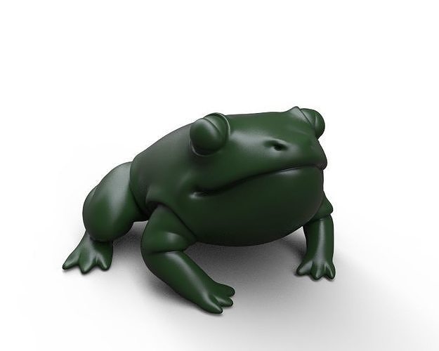 Confident fatty froggy 3D print model